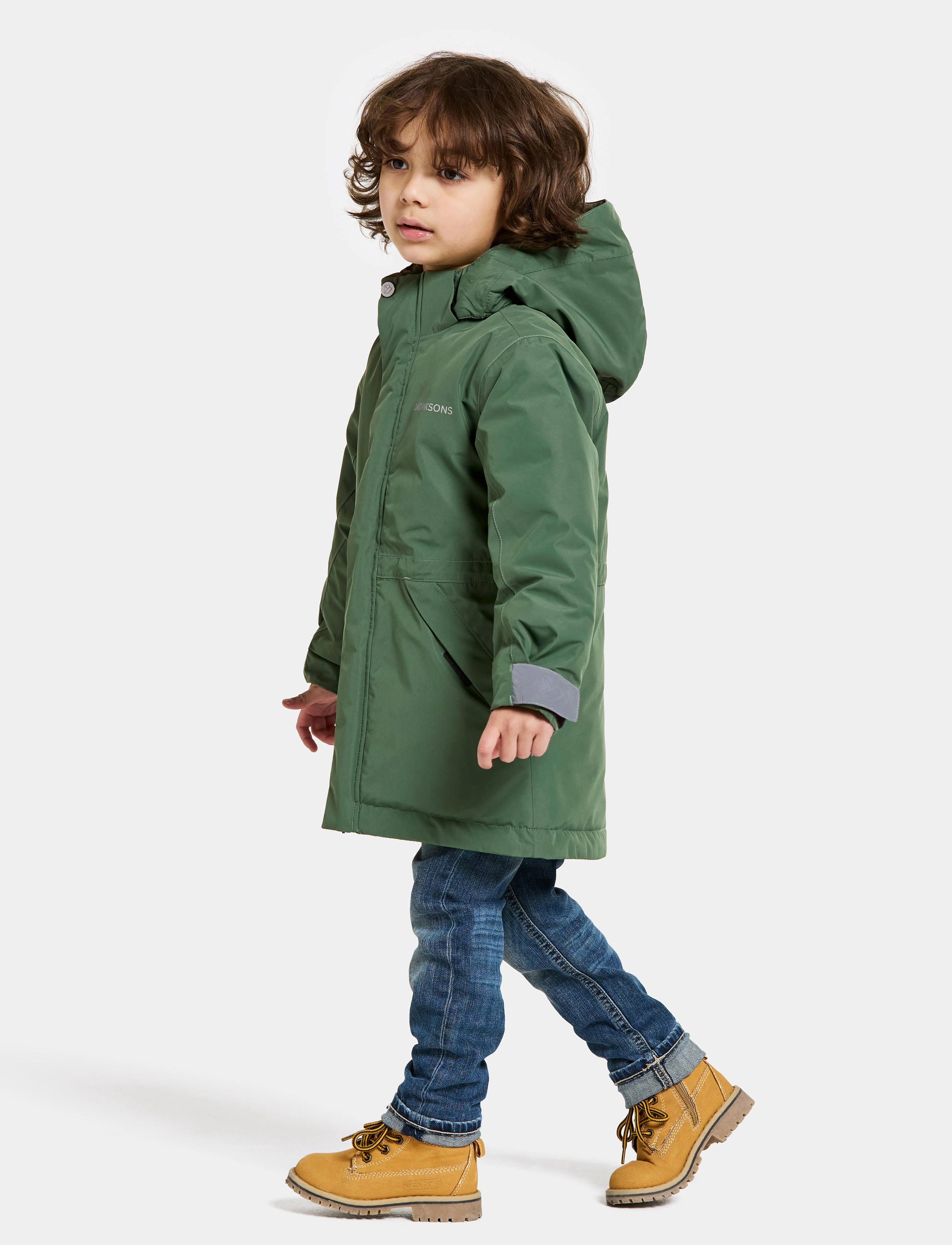 Didriksons - TUNDRAN KIDS PARKAS - isolerede jakker - pine green - 5