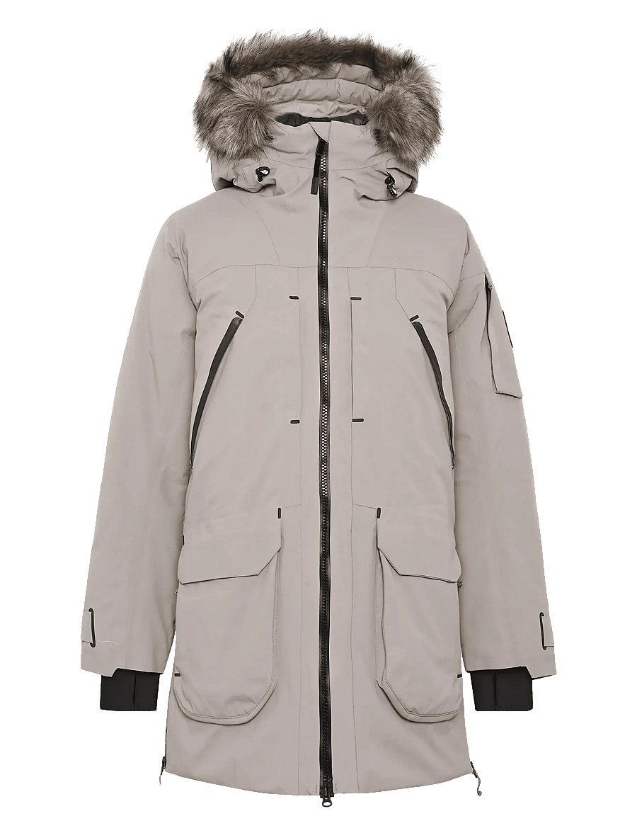 Didriksons - Zeus Parka - parka coats - ash brown - 1