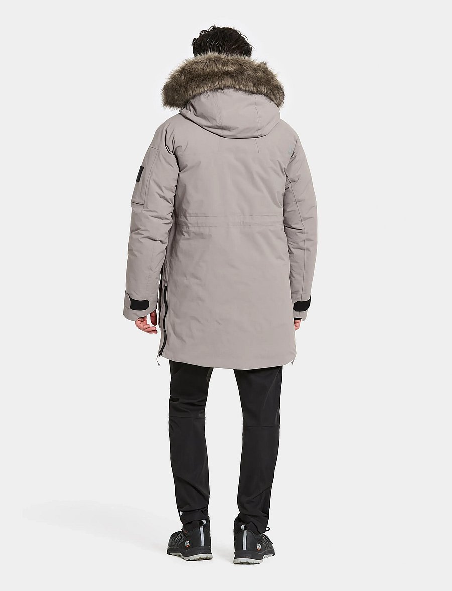 Didriksons - Zeus Parka - parka coats - ash brown - 5