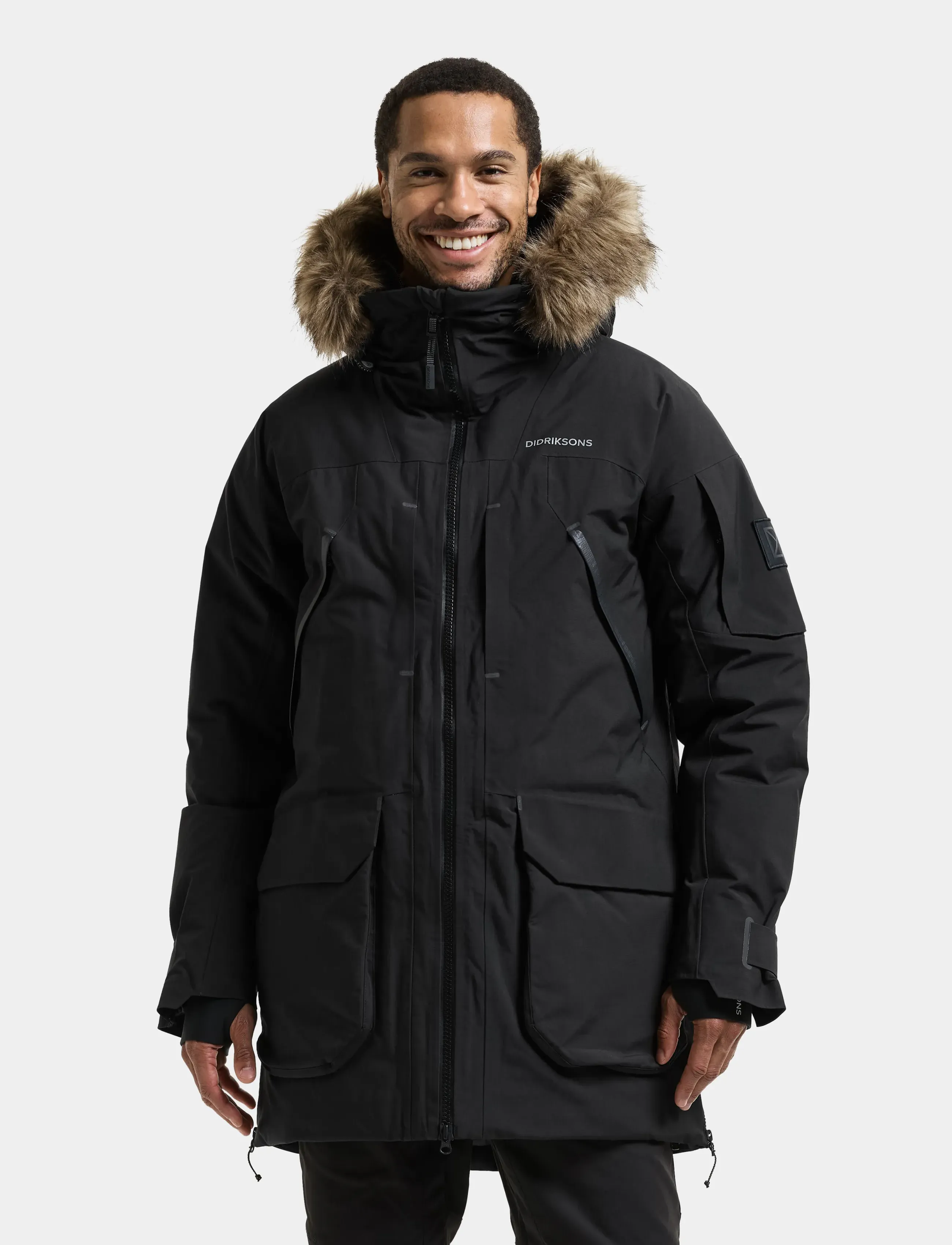 Didriksons Zeus Parka - Jacken & Mäntel - BLACK / black
