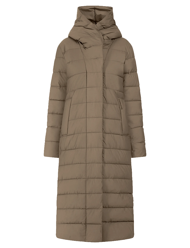Didriksons - STELLA WNS PARKA L 5 - vinterjackor - walnut - 1
