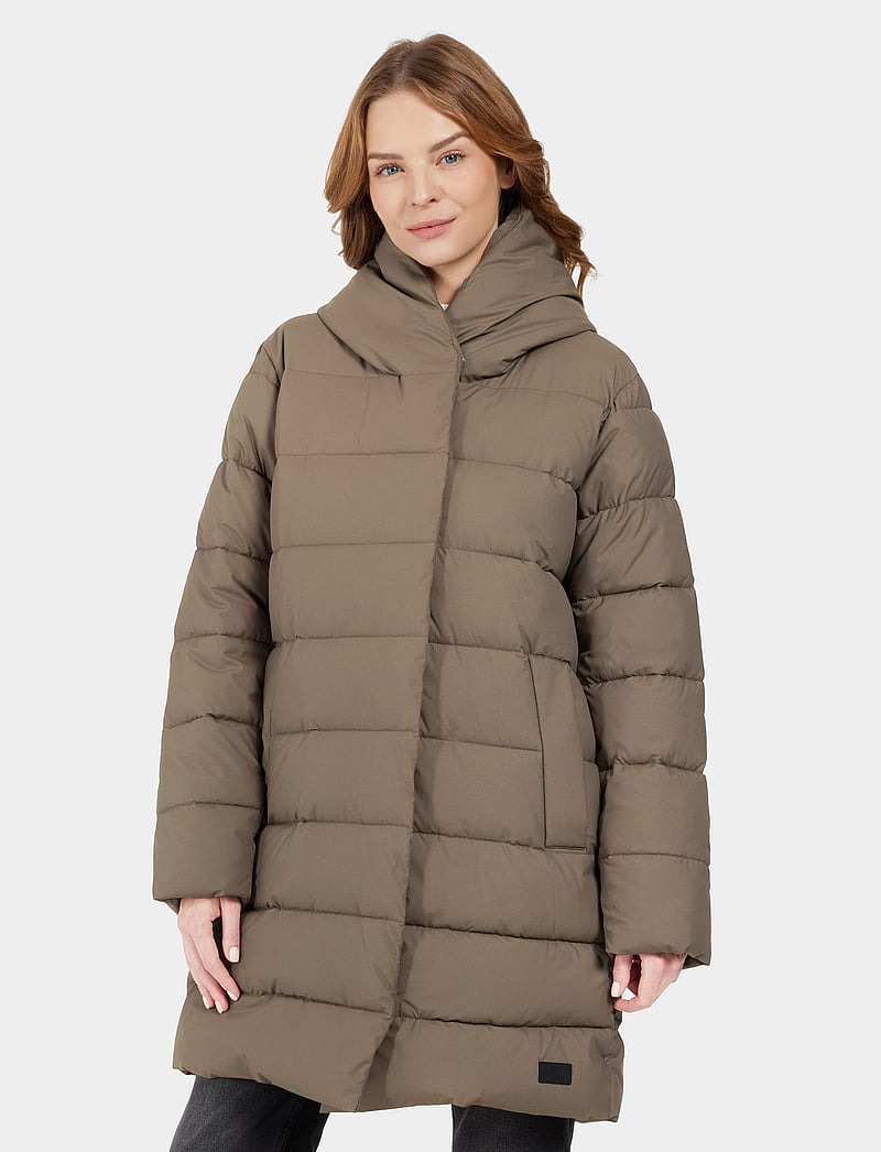 Didriksons - NELLA WNS PARKA - daunenjacken - walnut - 0