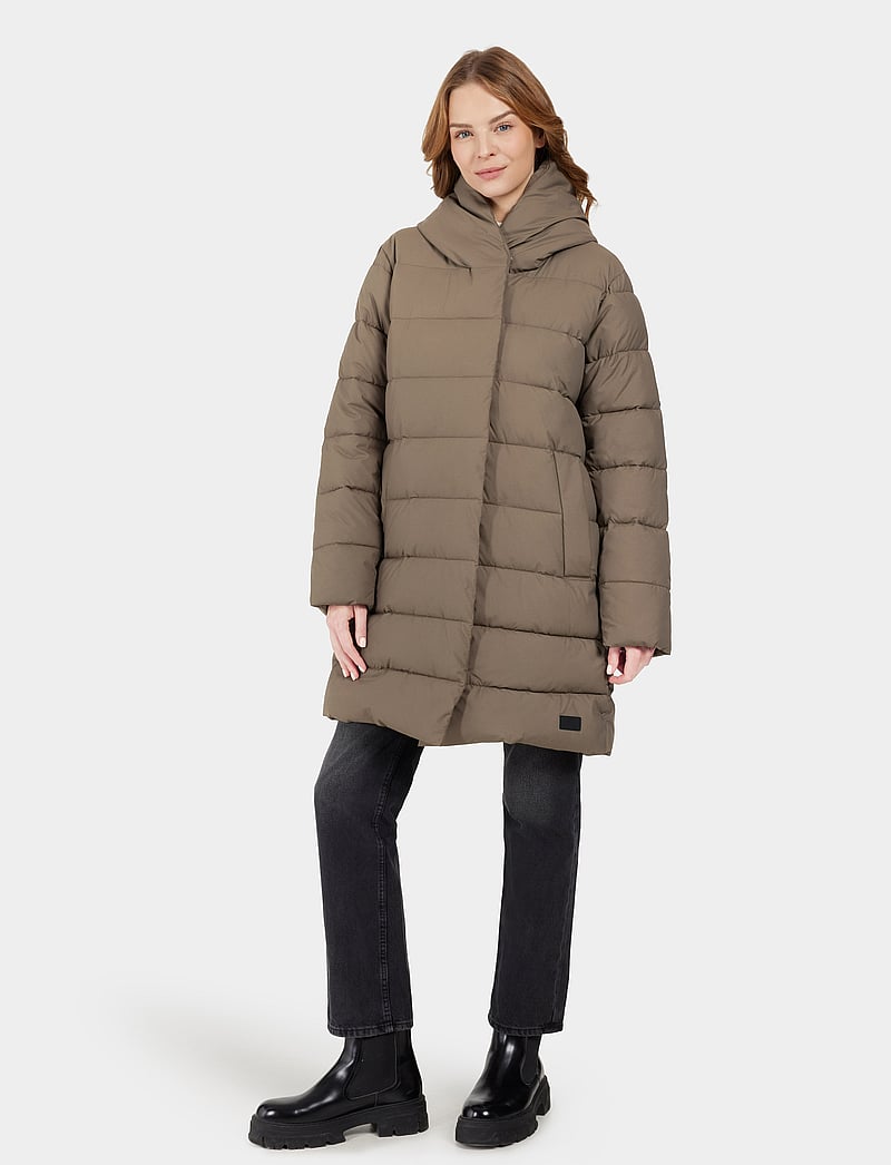 Didriksons - NELLA WNS PARKA - daunenjacken - walnut - 3