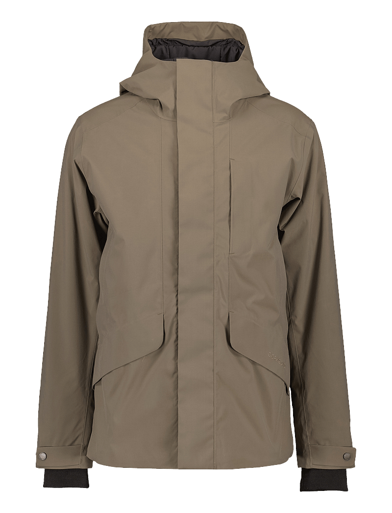 Didriksons - ADAM USX JKT - friluftsjackor - walnut - 1