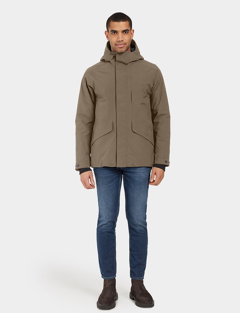 Didriksons - ADAM USX JKT - friluftsjackor - walnut - 0