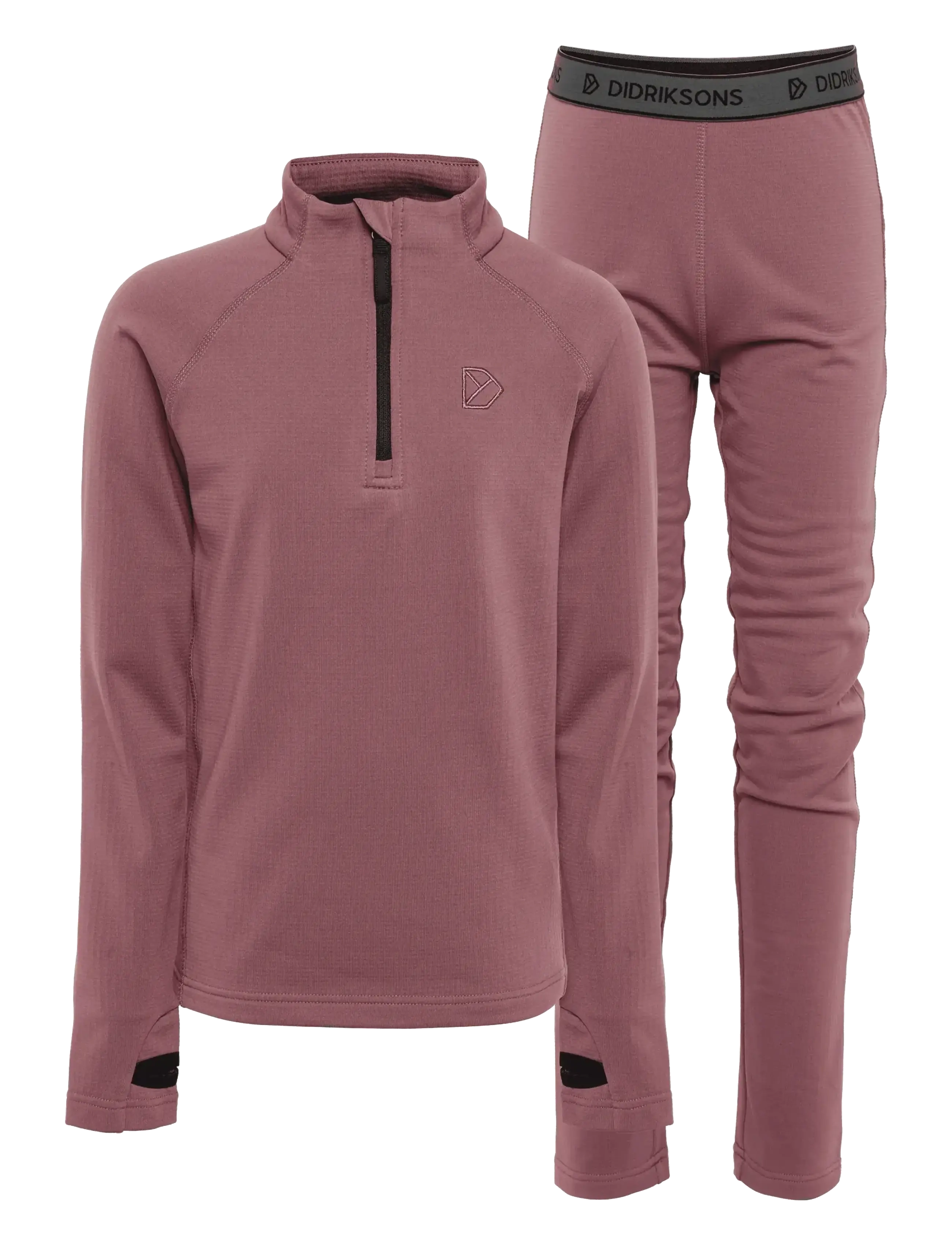 Didriksons - Yotta Kids' Set - underställsset - dulse pink - 1