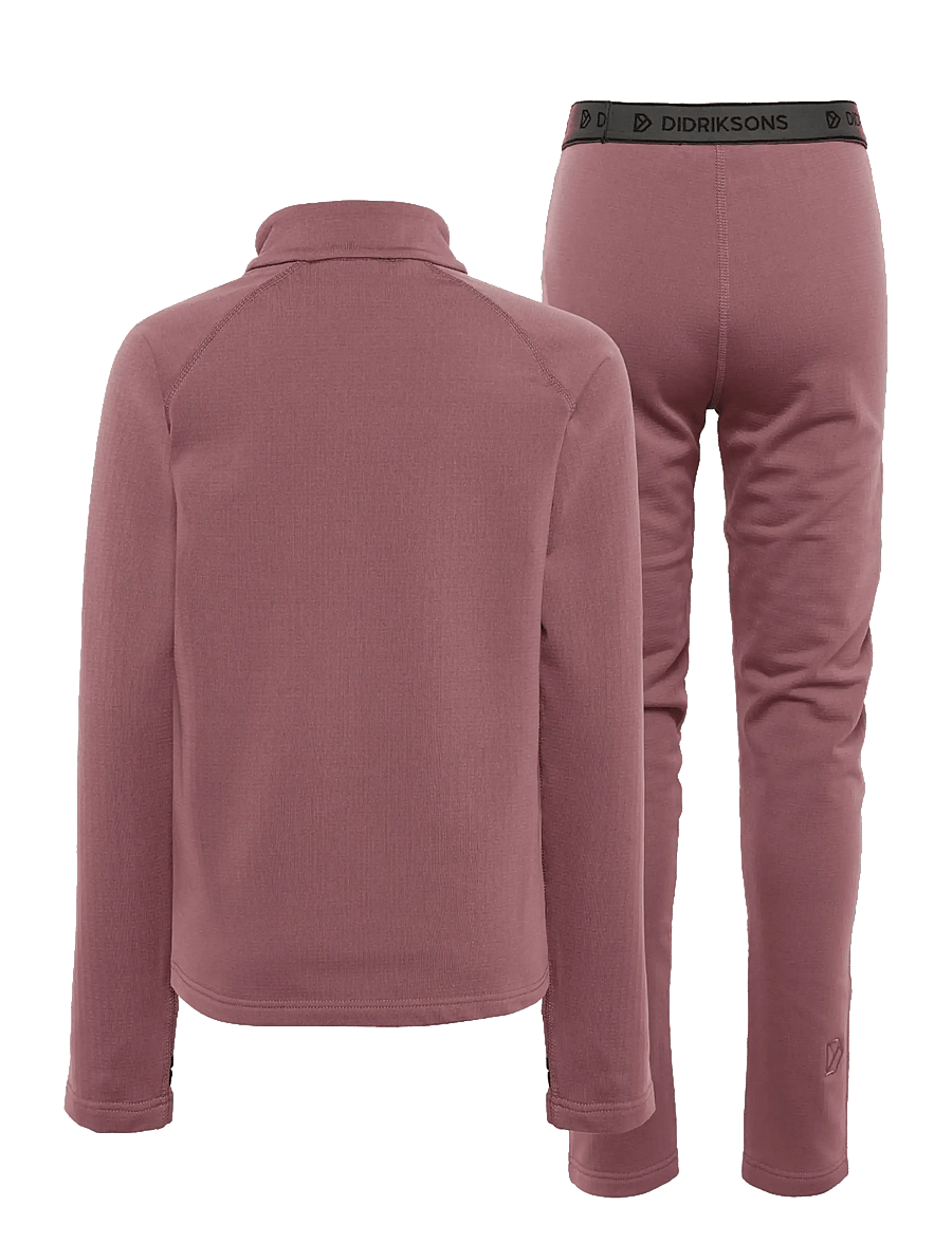 Didriksons - Yotta Kids' Set - underställsset - dulse pink - 2