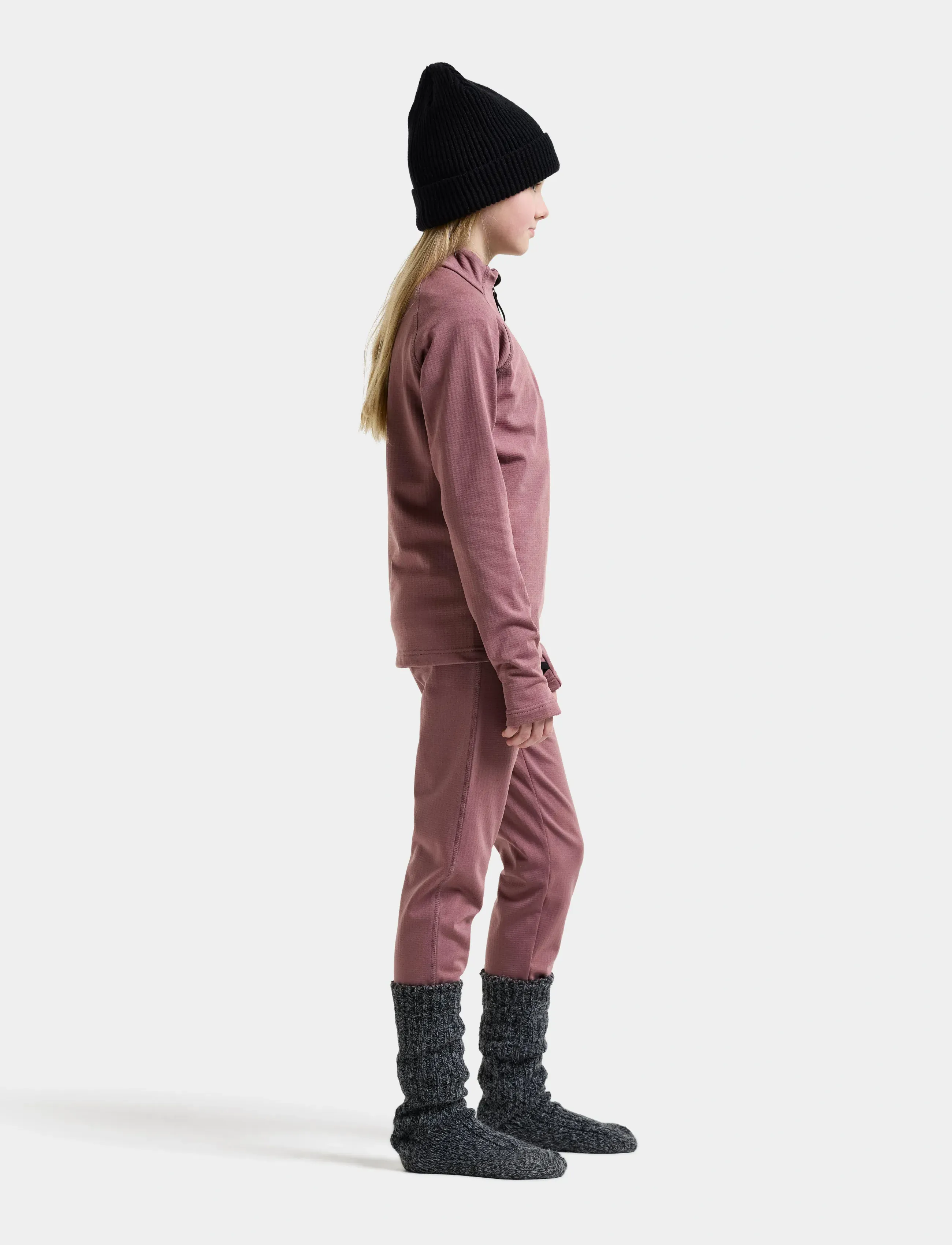 Didriksons - Yotta Kids' Set - underställsset - dulse pink - 4