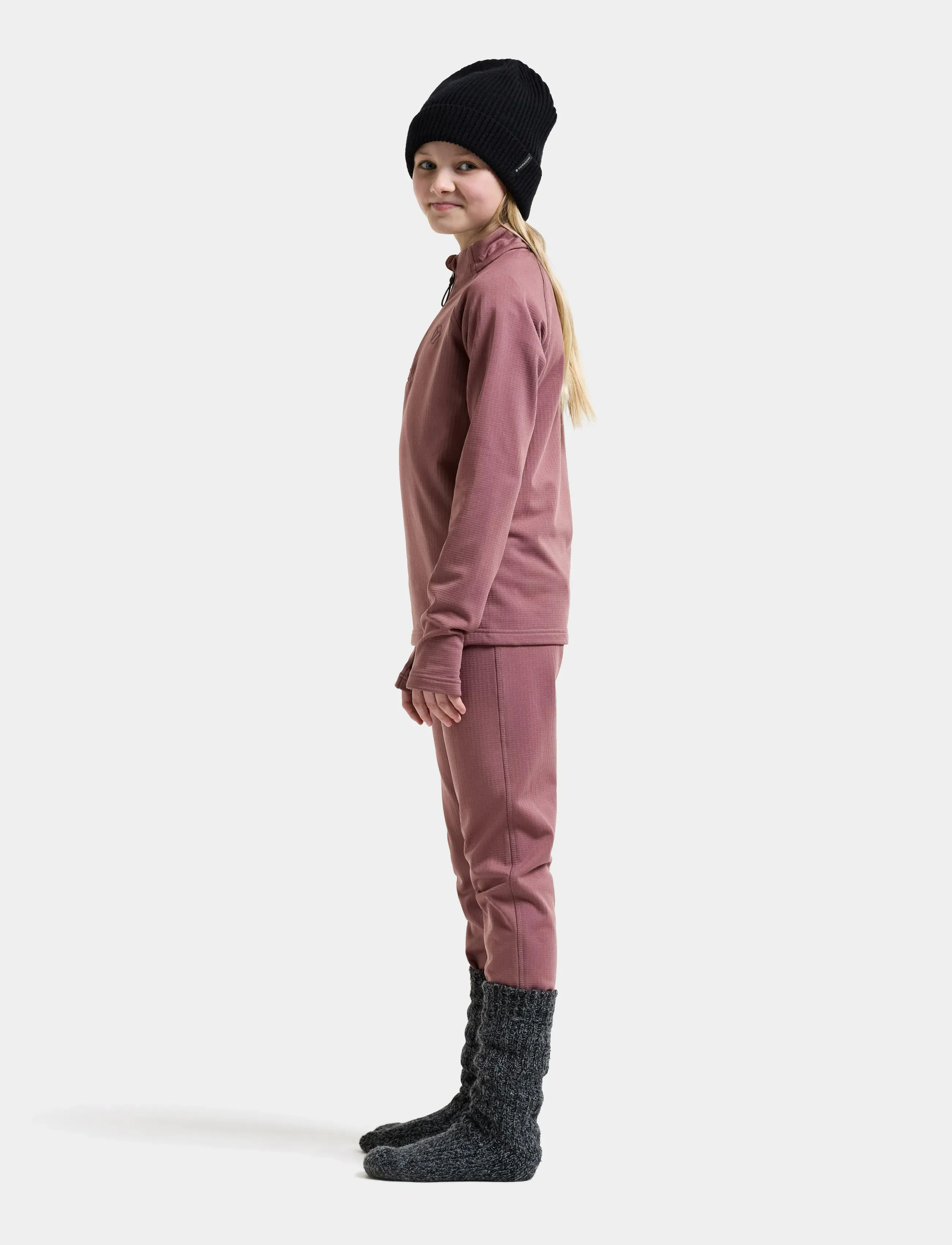 Didriksons - Yotta Kids' Set - underställsset - dulse pink - 5