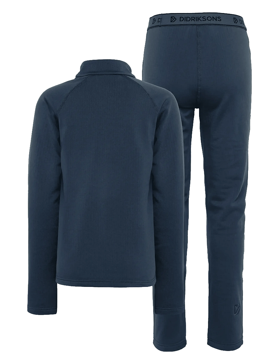 Didriksons - Yotta Kids' Set - underställsset - mountain blue - 2