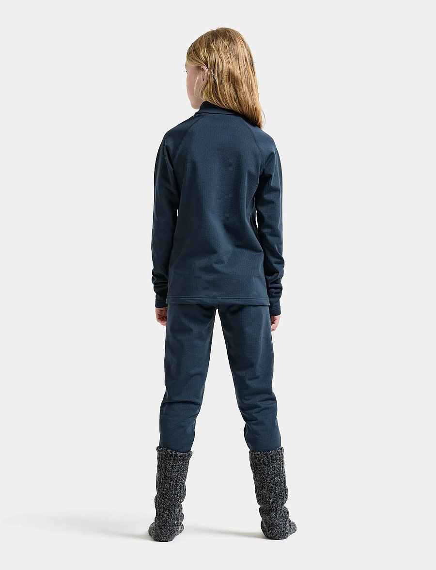 Didriksons - Yotta Kids' Set - underställsset - mountain blue - 3