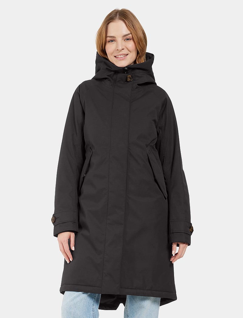 Didriksons - LUNA WNS PARKA 5 - jakker - black - 0