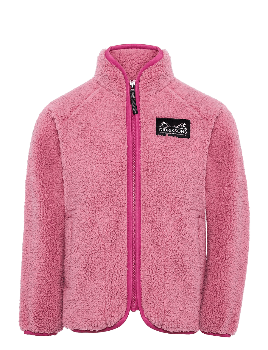 Didriksons - Gibbs Kids' Full-Zip - paksud joped - heather pink/cactus pink - 1
