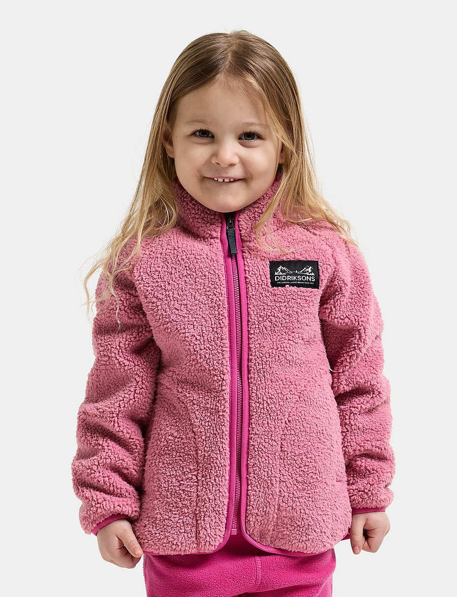 Didriksons - Gibbs Kids' Full-Zip - paksud joped - heather pink/cactus pink - 0