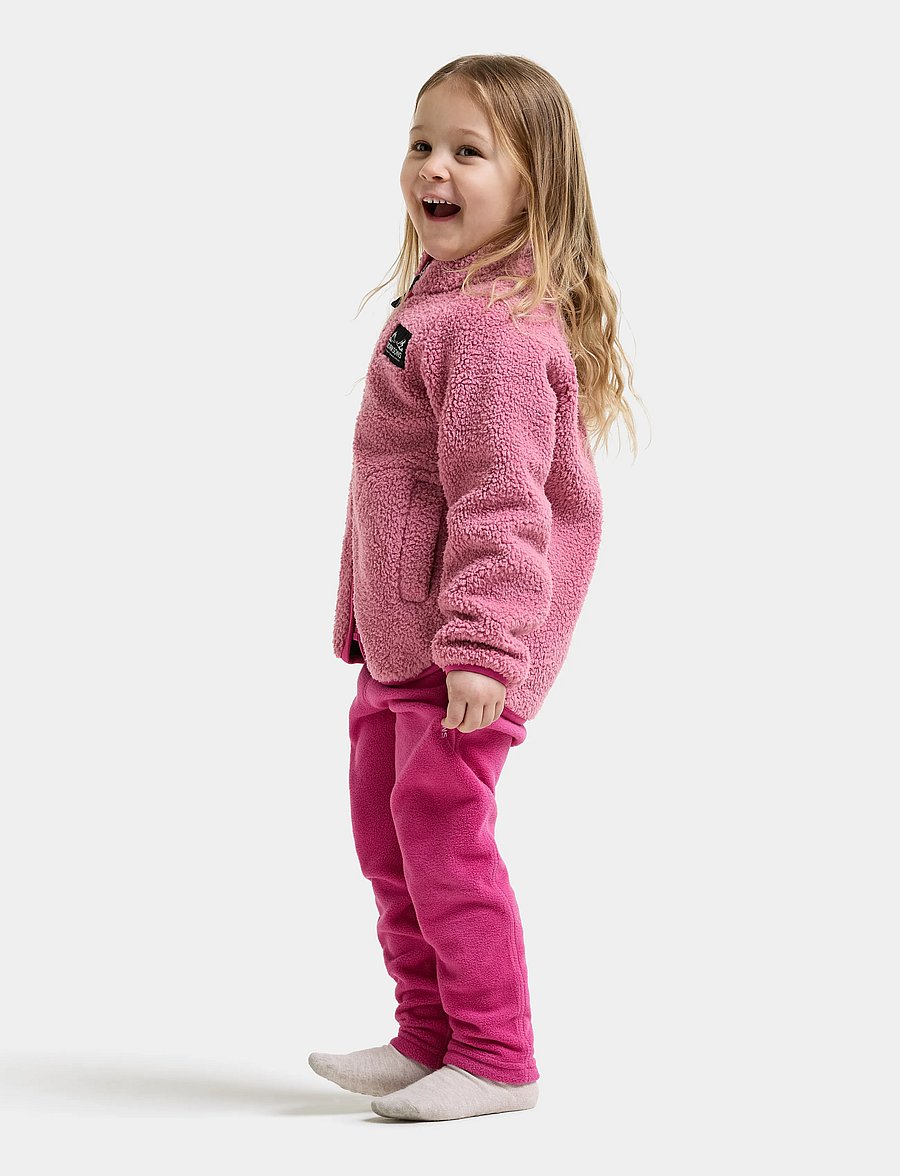 Didriksons - Gibbs Kids' Full-Zip - paksud joped - heather pink/cactus pink - 4