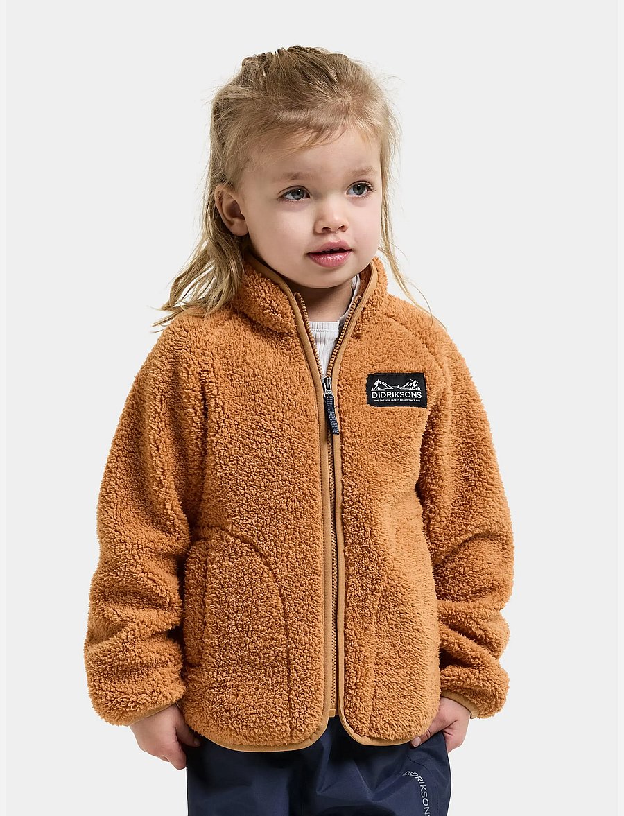 Didriksons - Gibbs Kids' Full-Zip - paksud joped - almond tree - 0