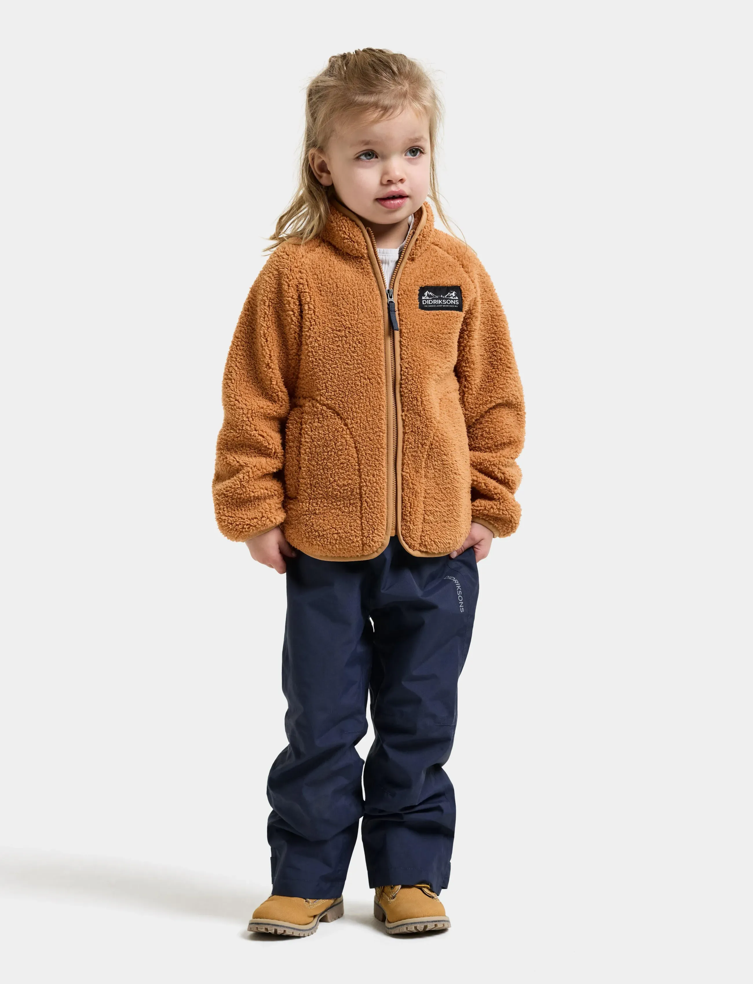 Didriksons - Gibbs Kids' Full-Zip - paksud joped - almond tree - 3