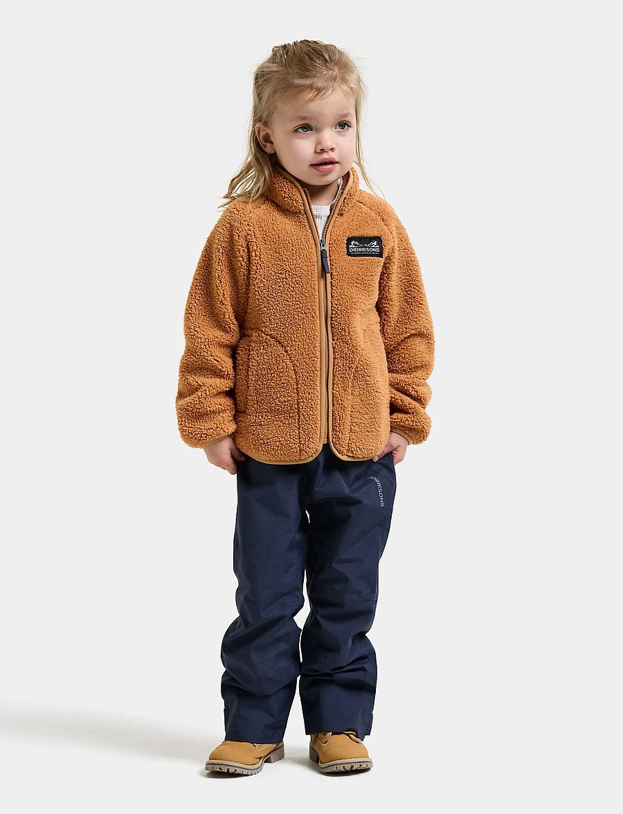 Didriksons - Gibbs Kids' Full-Zip - paksud joped - almond tree - 3