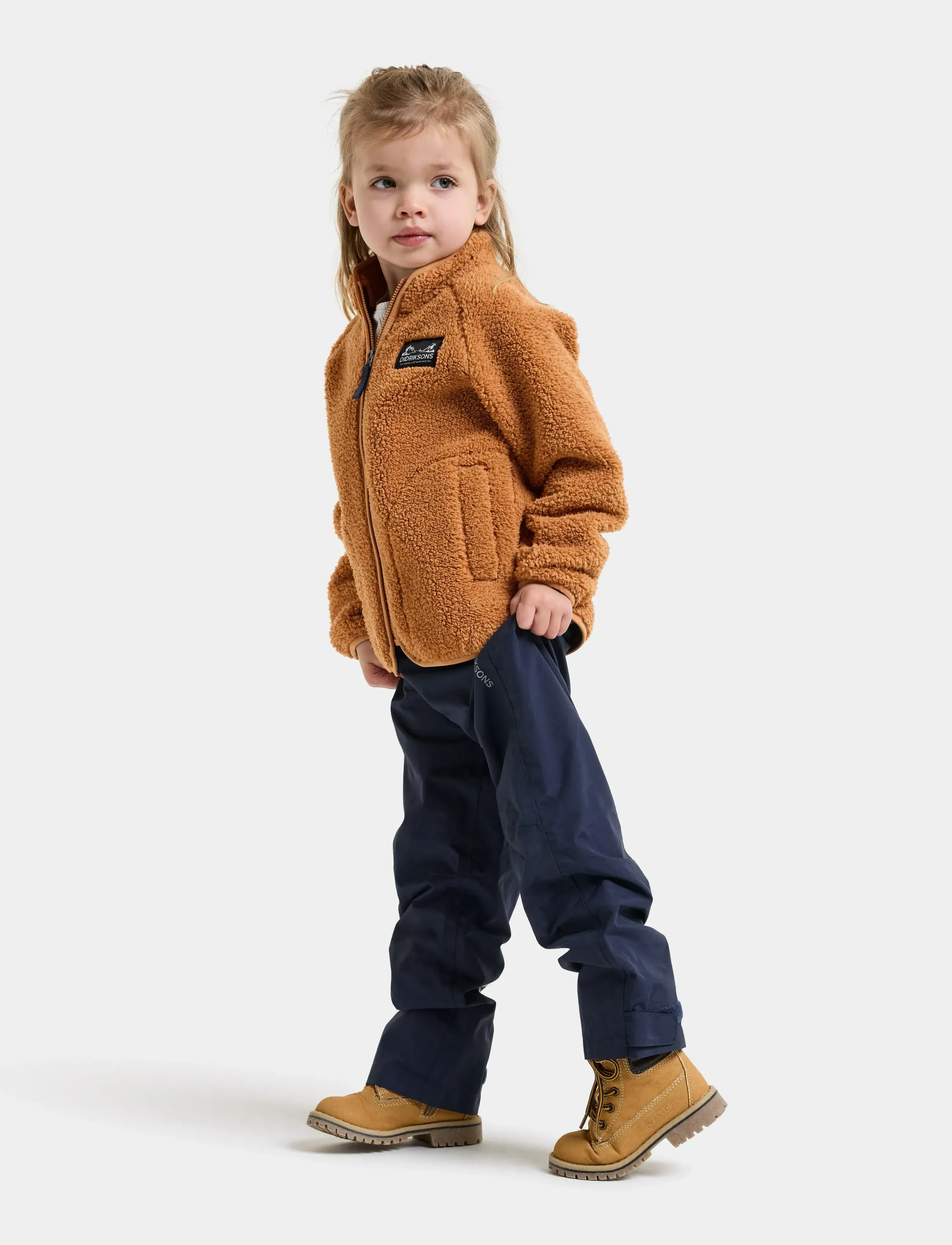 Didriksons - Gibbs Kids' Full-Zip - paksud joped - almond tree - 5
