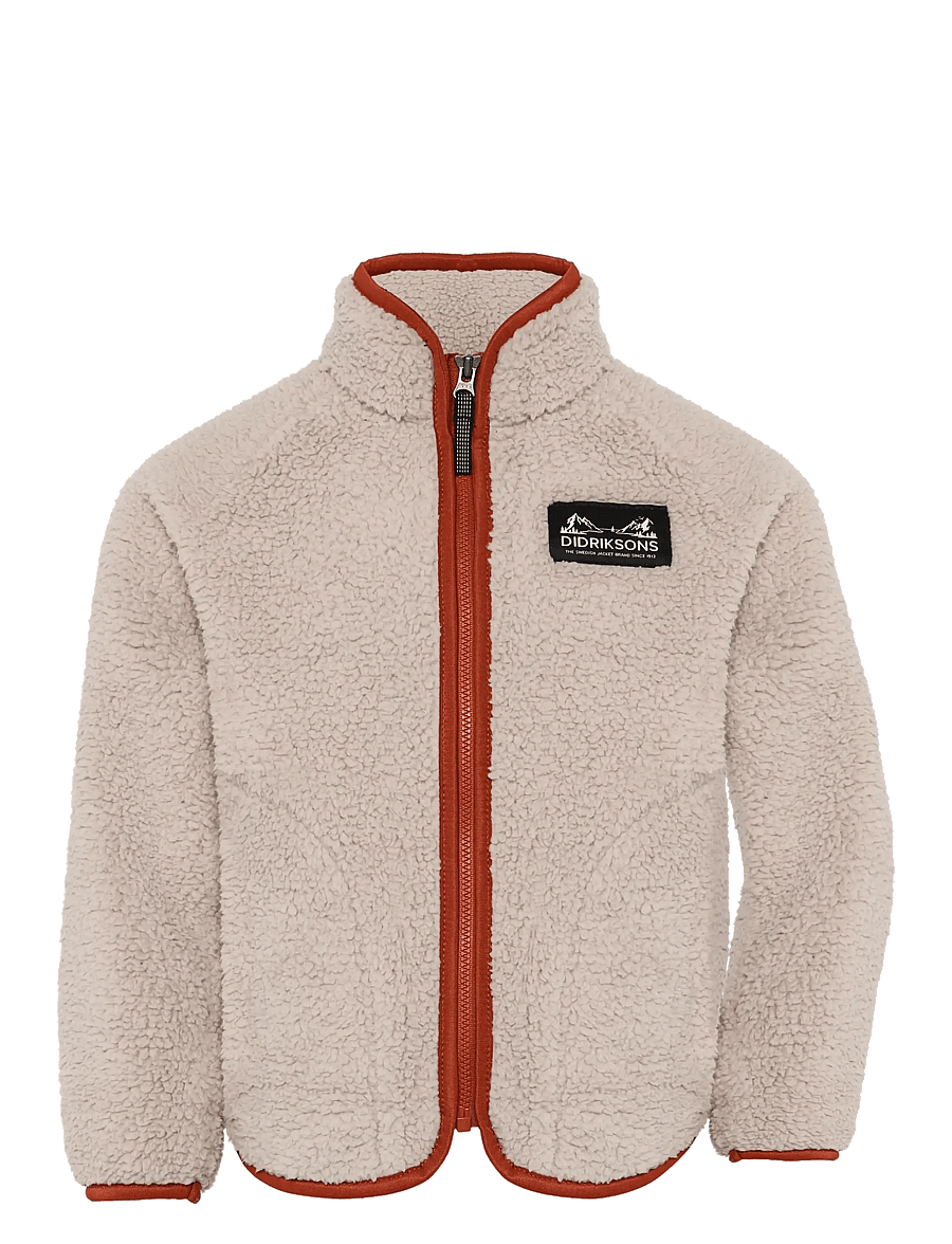 Didriksons - Gibbs Kids' Full-Zip - paksud joped - beach beige/rust - 1