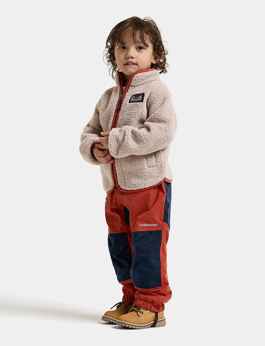 Didriksons - Gibbs Kids' Full-Zip - paksud joped - beach beige/rust - 3