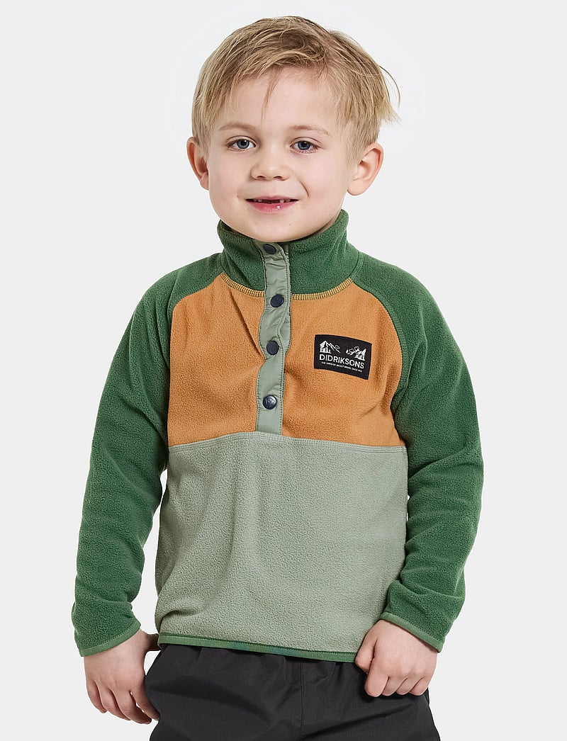 Didriksons - MONTE KIDS HALF BU 4 - toppatakit - light moss - 0