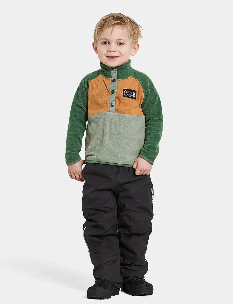 Didriksons - MONTE KIDS HALF BU 4 - fleecejakker - light moss - 3