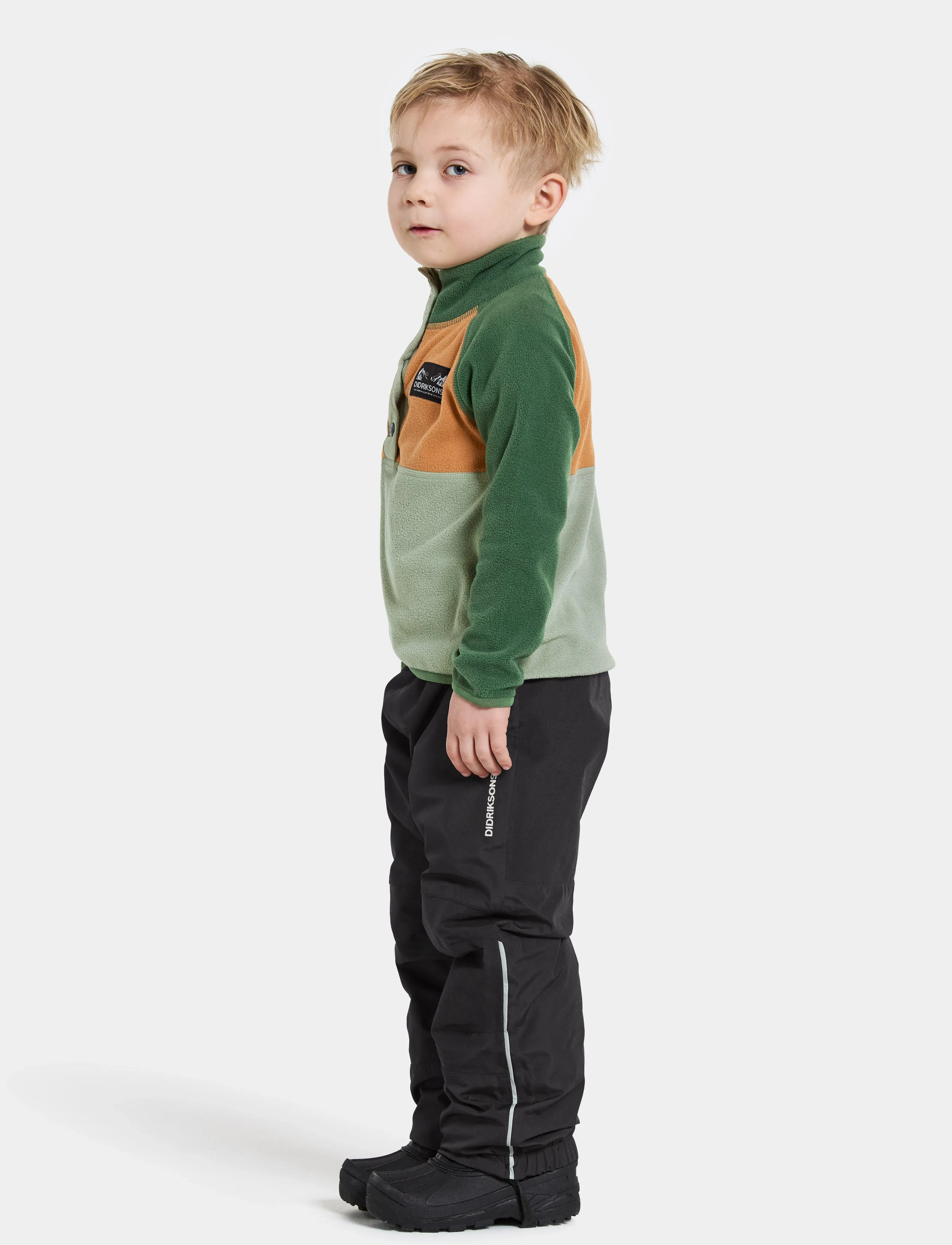 Didriksons - MONTE KIDS HALF BU 4 - syystakit - light moss - 5