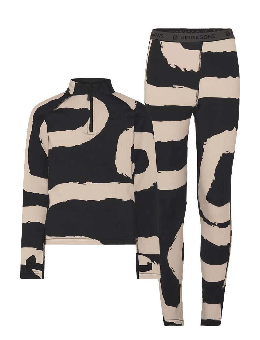 Didriksons - Yotta Printed Kids' Set - 2-delat set - path l black - 1