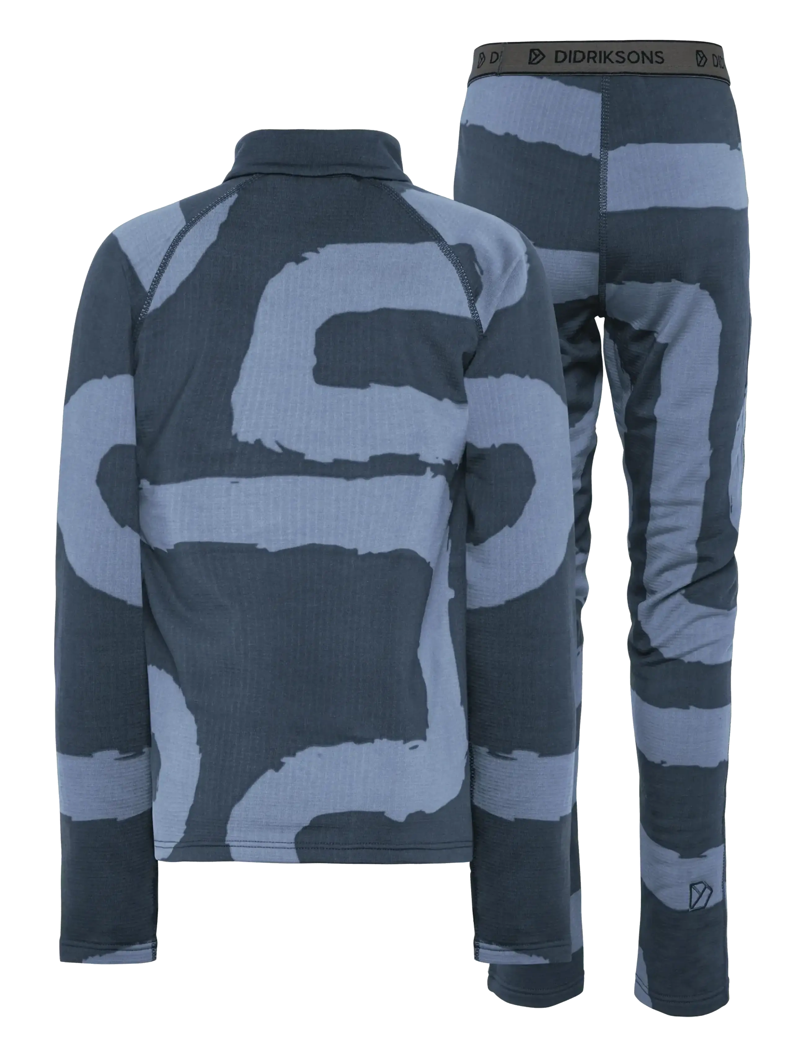 Didriksons - Yotta Printed Kids' Set - underställsset - path mountain blue - 2