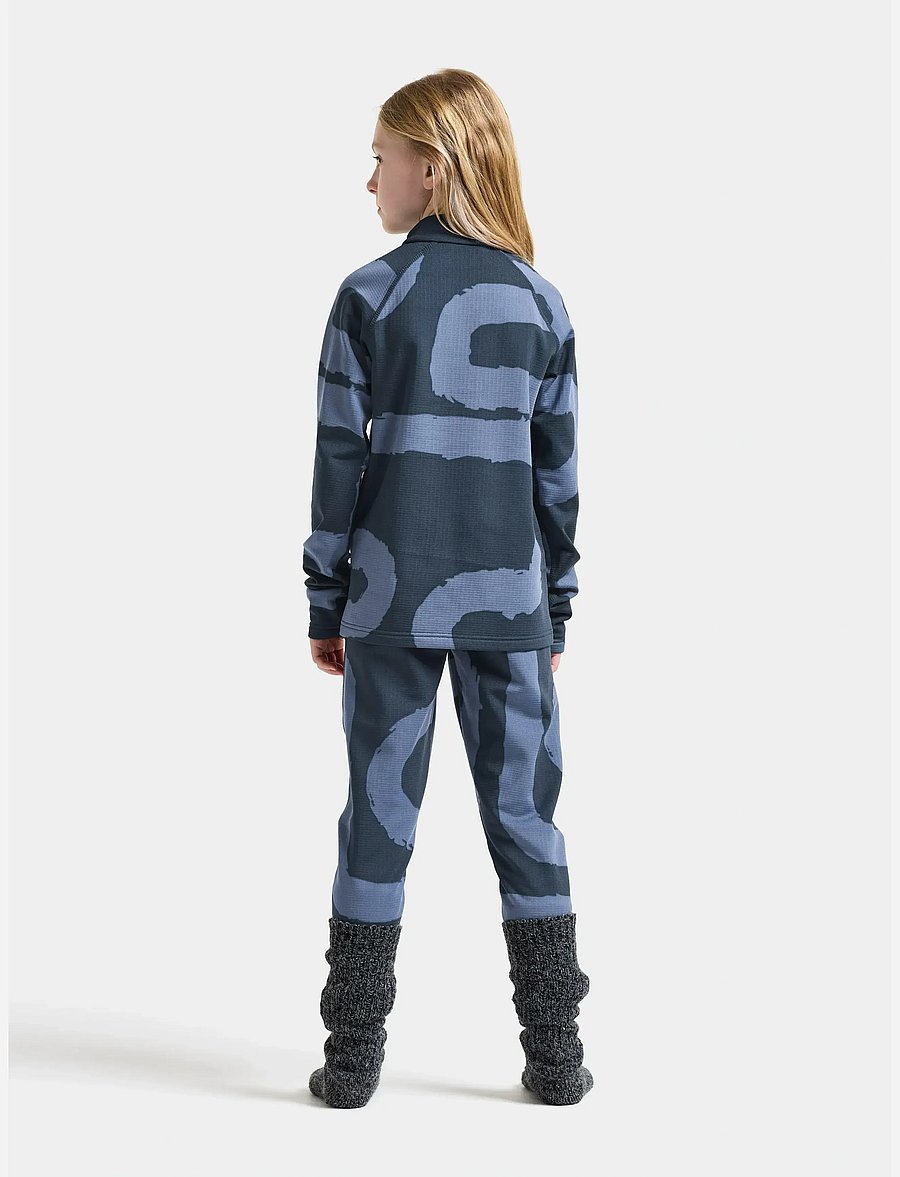 Didriksons - Yotta Printed Kids' Set - underställsset - path mountain blue - 3