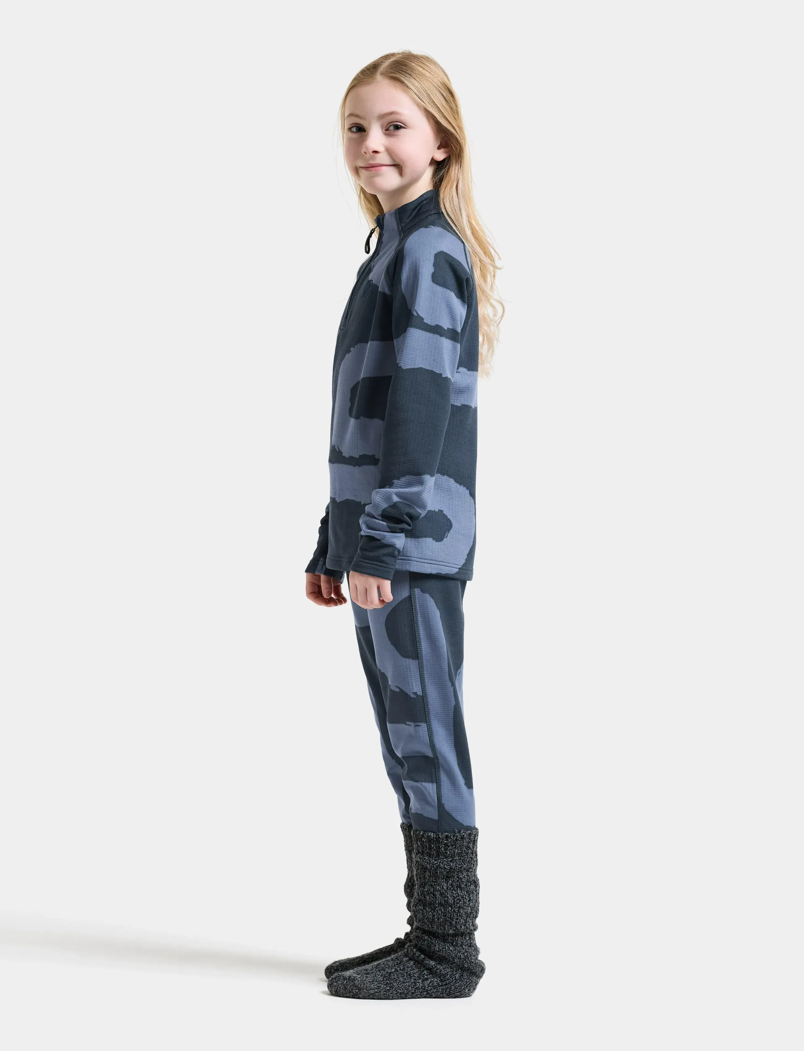 Didriksons - Yotta Printed Kids' Set - underställsset - path mountain blue - 5