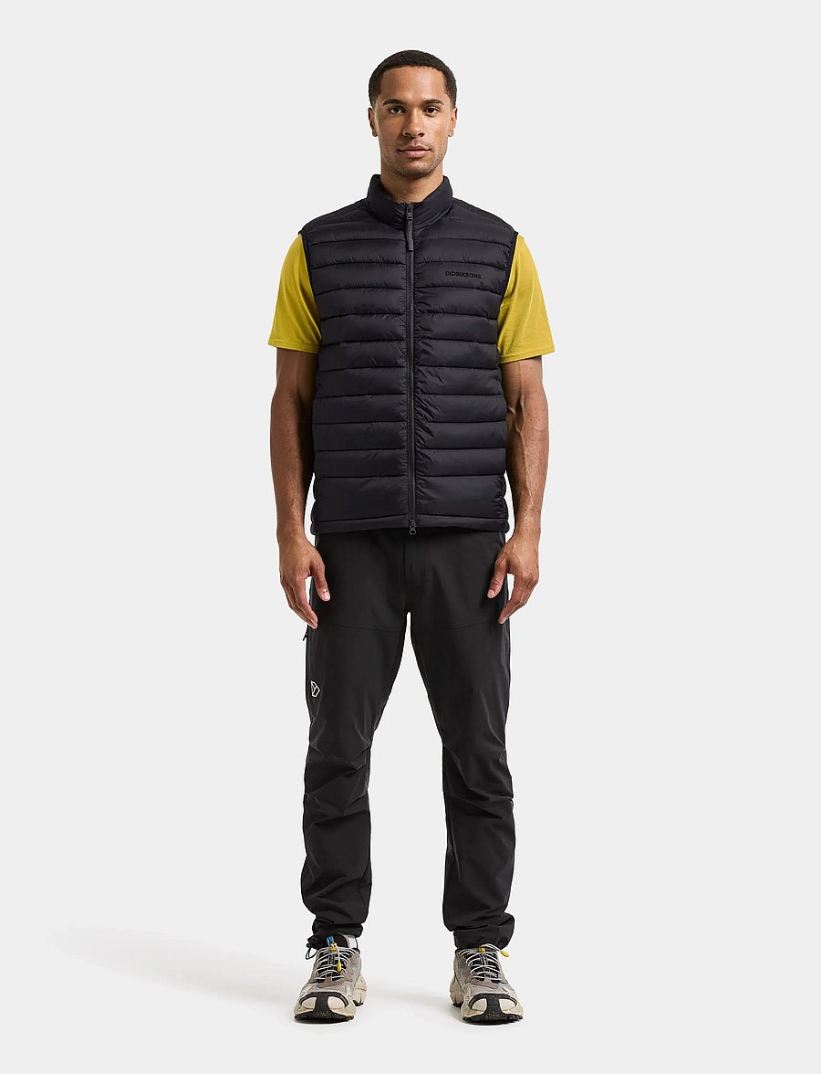 Didriksons - MARINO USX VEST - westen - black - 3