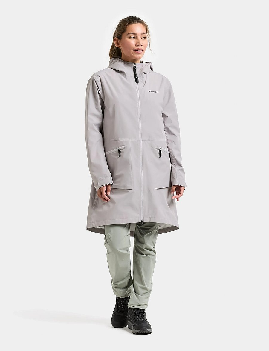 Didriksons - ELIANA WNS PARKA - regnjakkar - sunrise mist - 3
