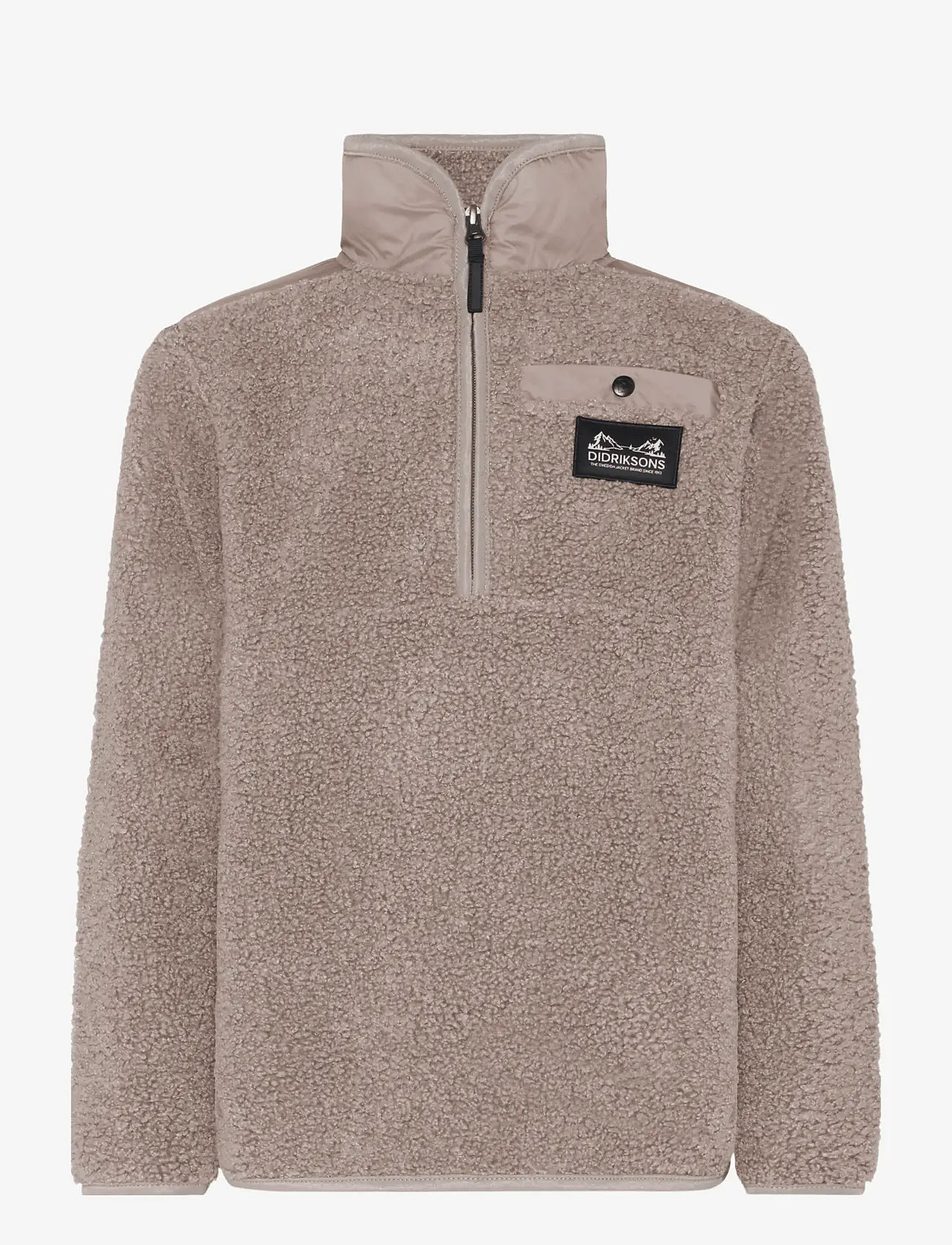 Didriksons - EXA KIDS HALF Z - sweatshirts - ash brown - 1