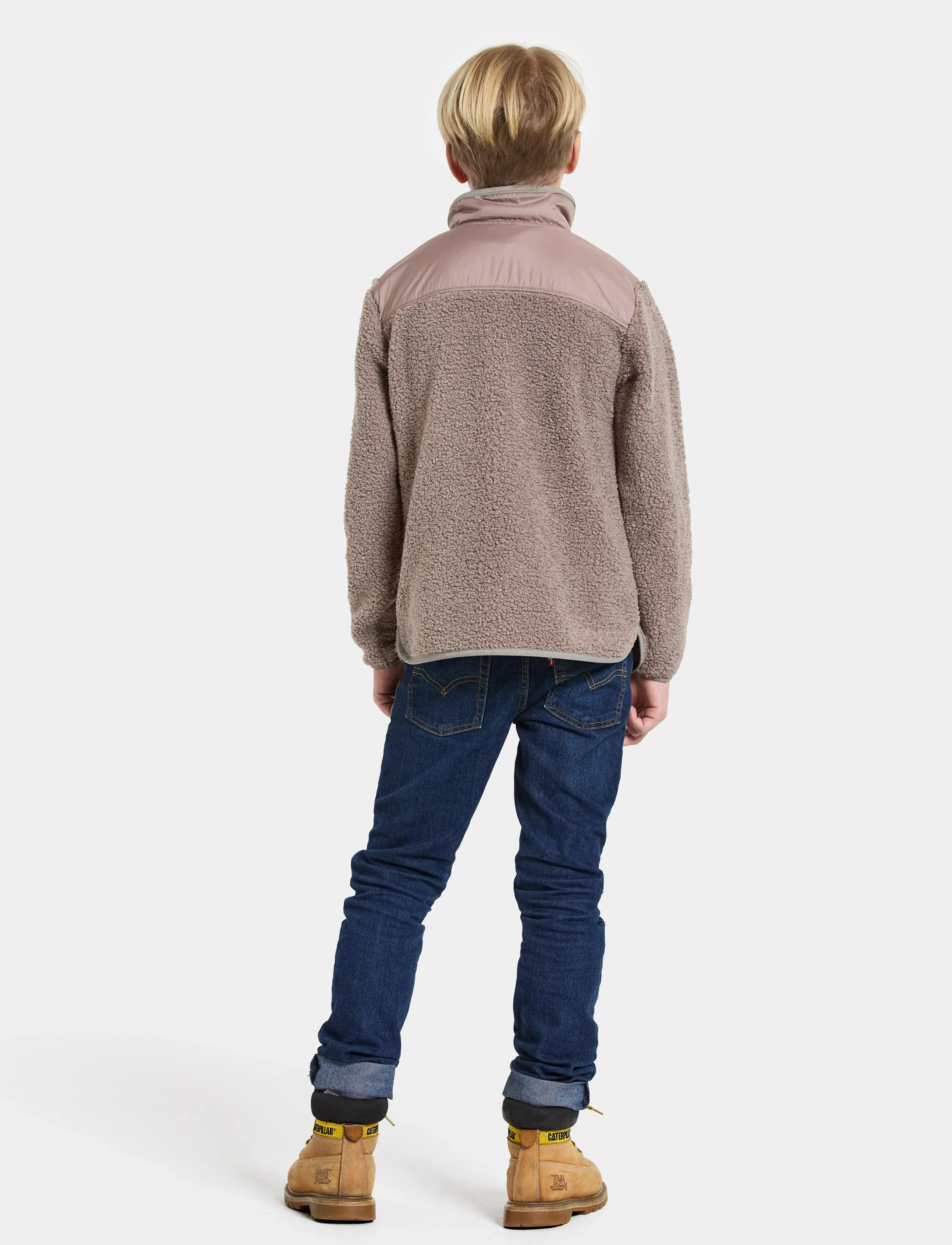 Didriksons - EXA KIDS HALF Z - sweatshirts - ash brown - 4