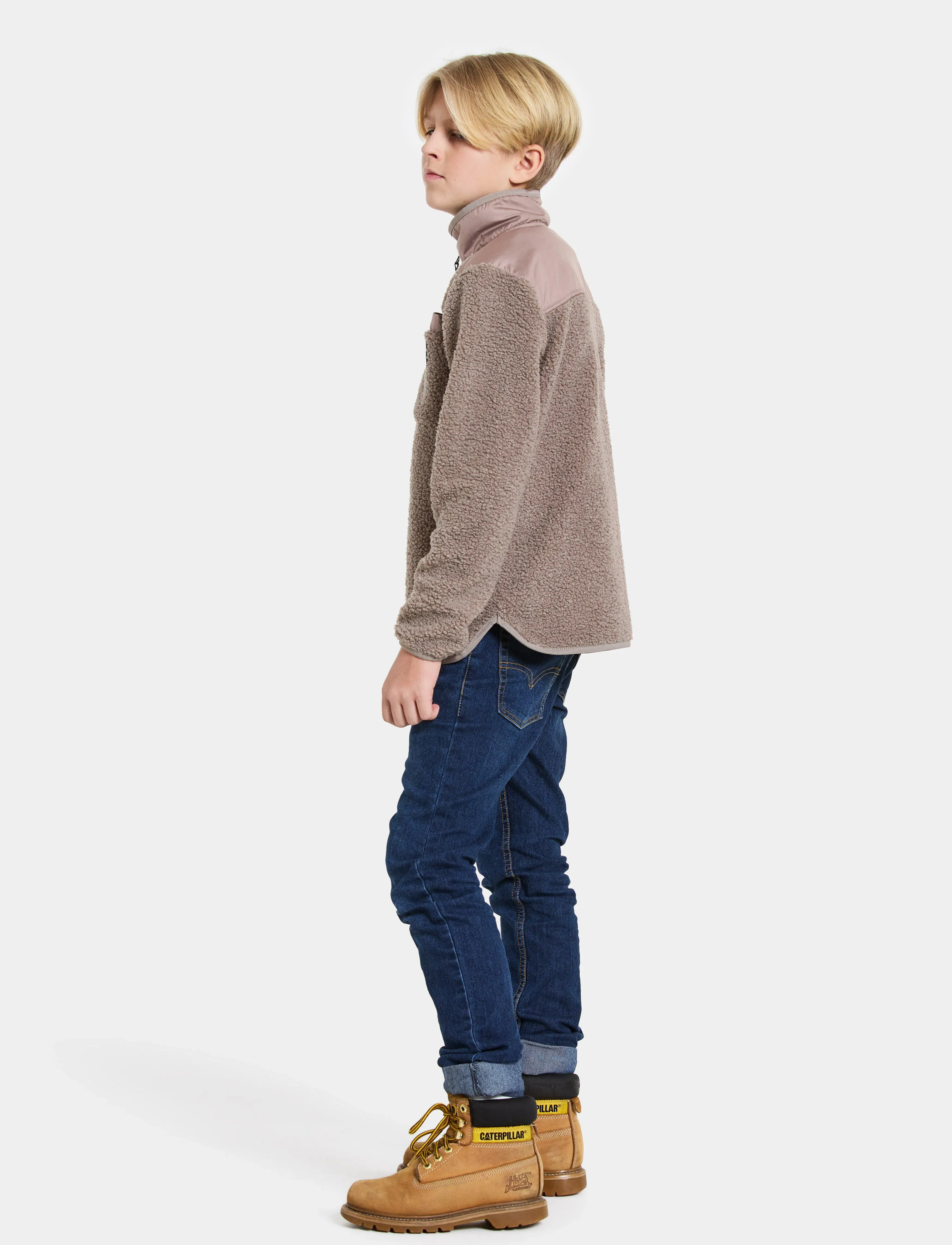 Didriksons - EXA KIDS HALF Z - sweatshirts - ash brown - 5