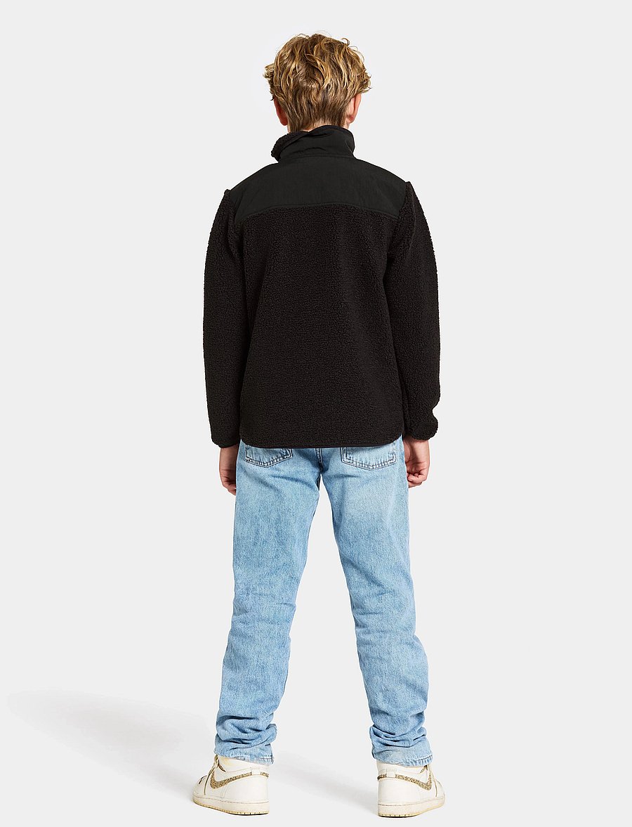 Didriksons - EXA KIDS HALF Z - sweatshirts - black - 4