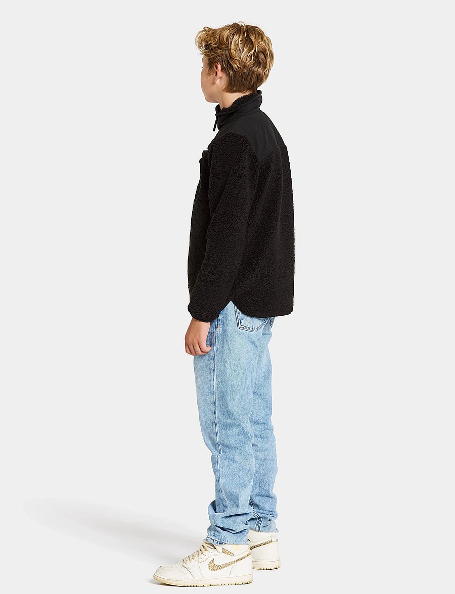 Didriksons - EXA KIDS HALF Z - sweatshirts - black - 5