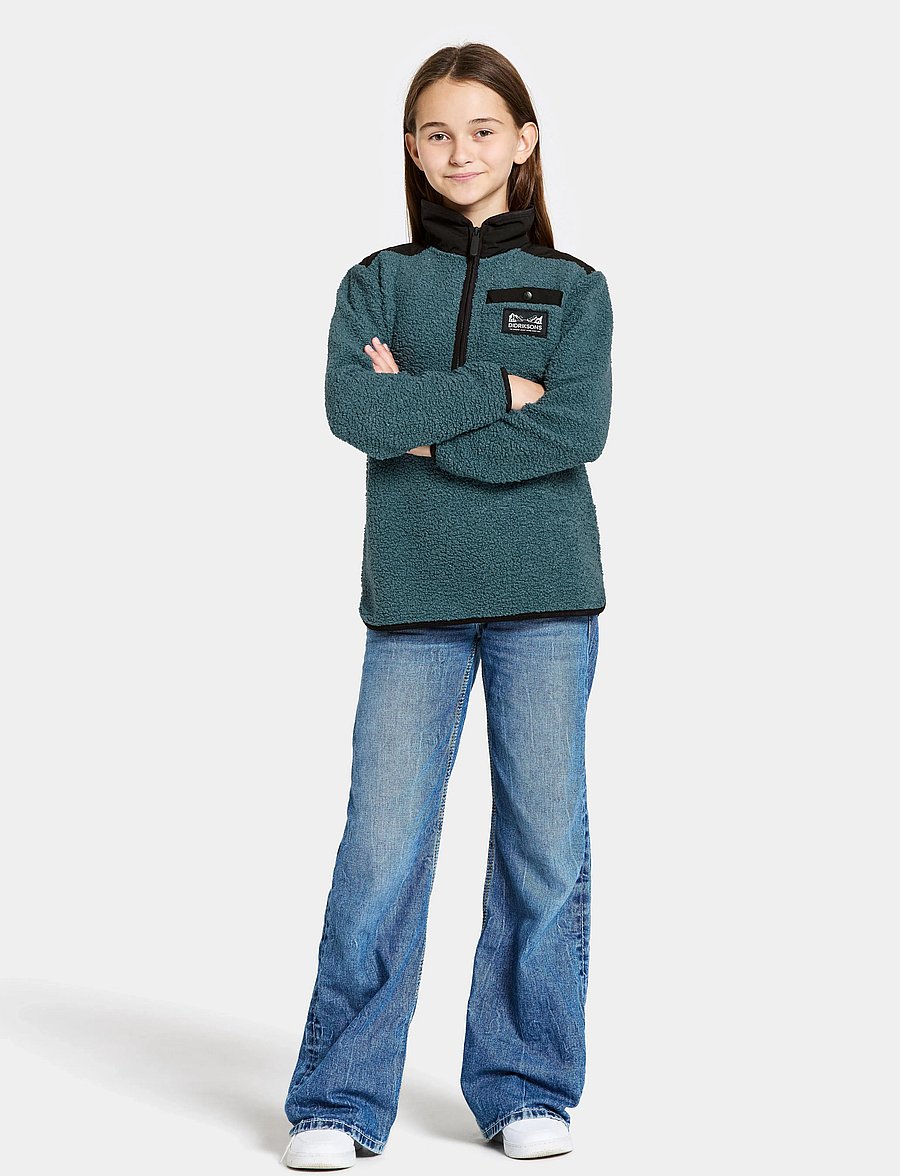 Didriksons - EXA KIDS HALF Z - sweaters - star blue - 3