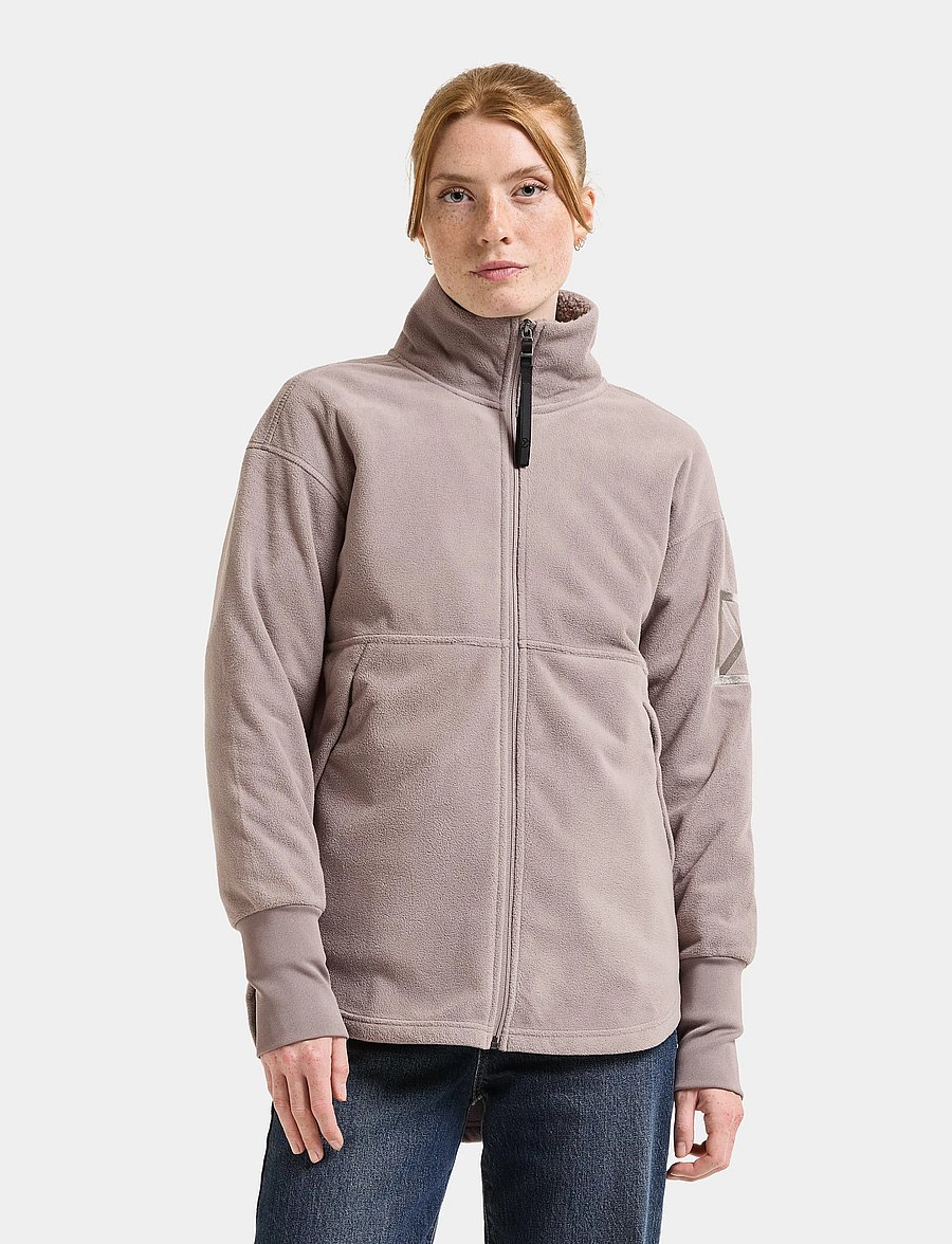 Didriksons - Ronja Windproof Full-Zip - oberteile - ash brown - 0