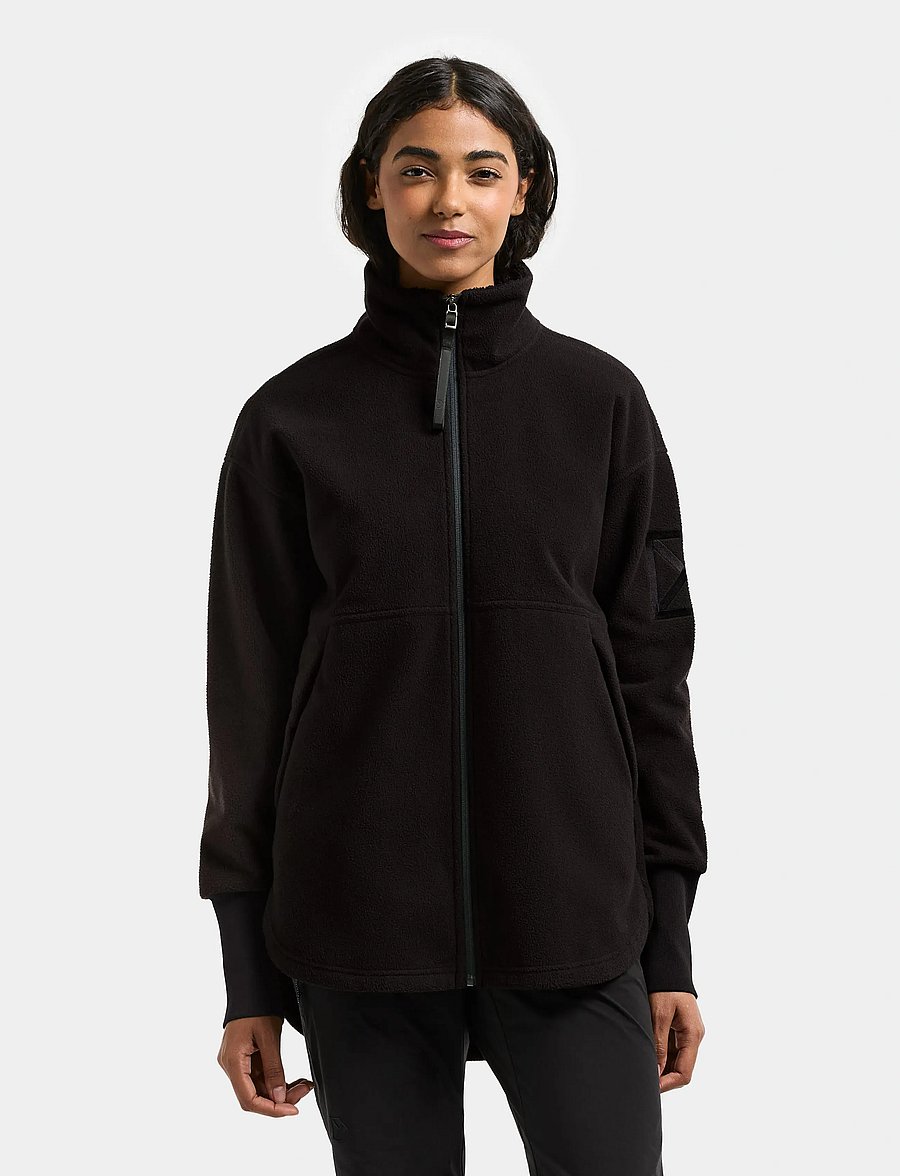 Didriksons - Ronja Windproof Full-Zip - oberteile - black - 0