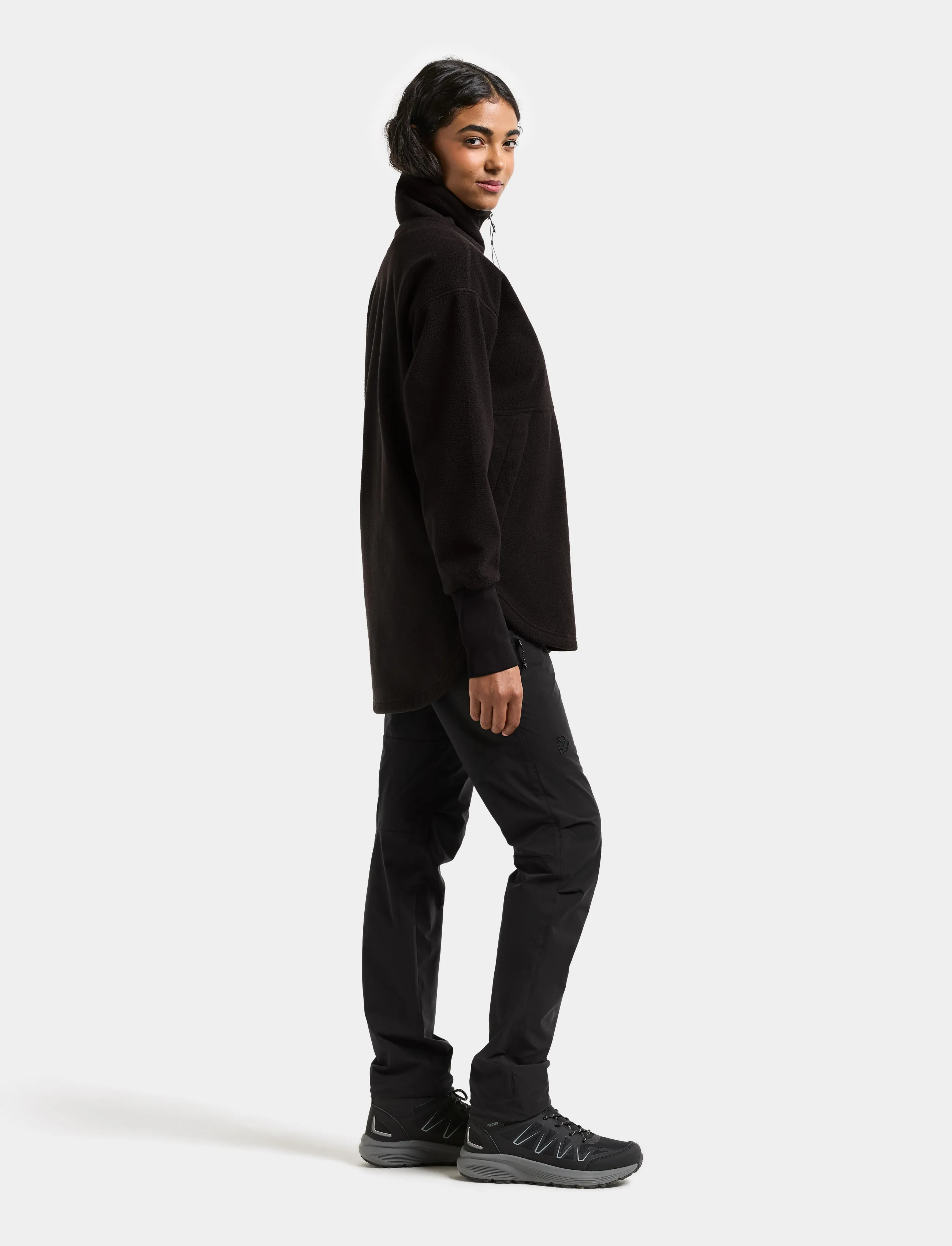 Didriksons - Ronja Windproof Full-Zip - kampsunid ja vahekihid - black - 5