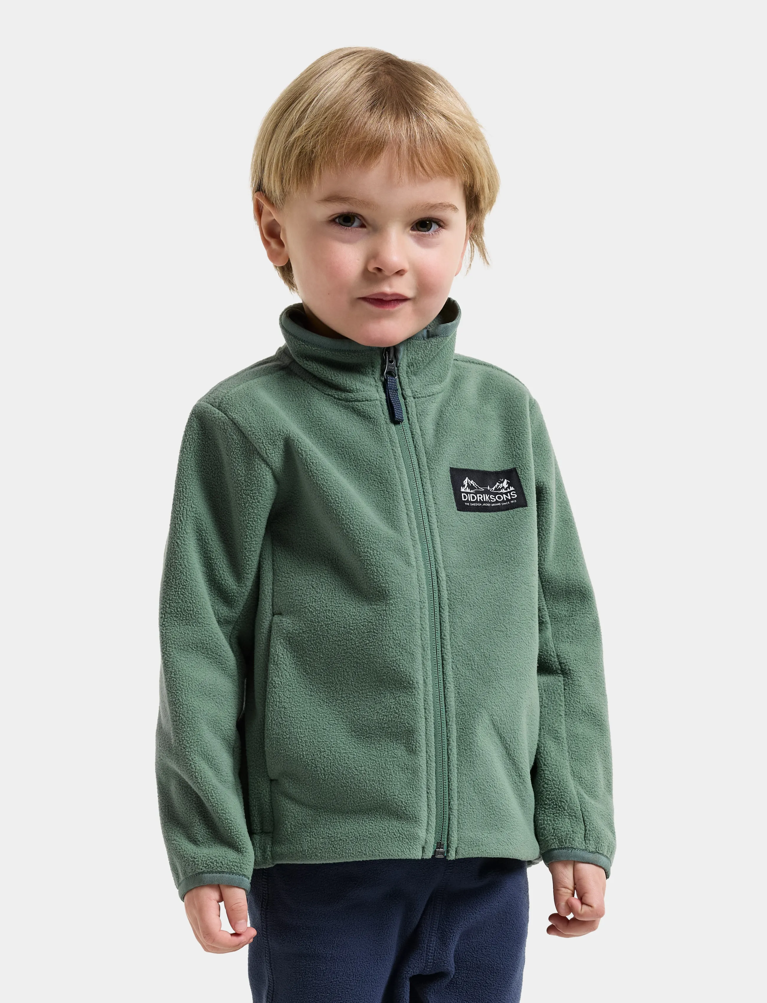 Didriksons Muskot Windproof Kids' Jacket - Didriksons - DARK MOSS / khaki/green