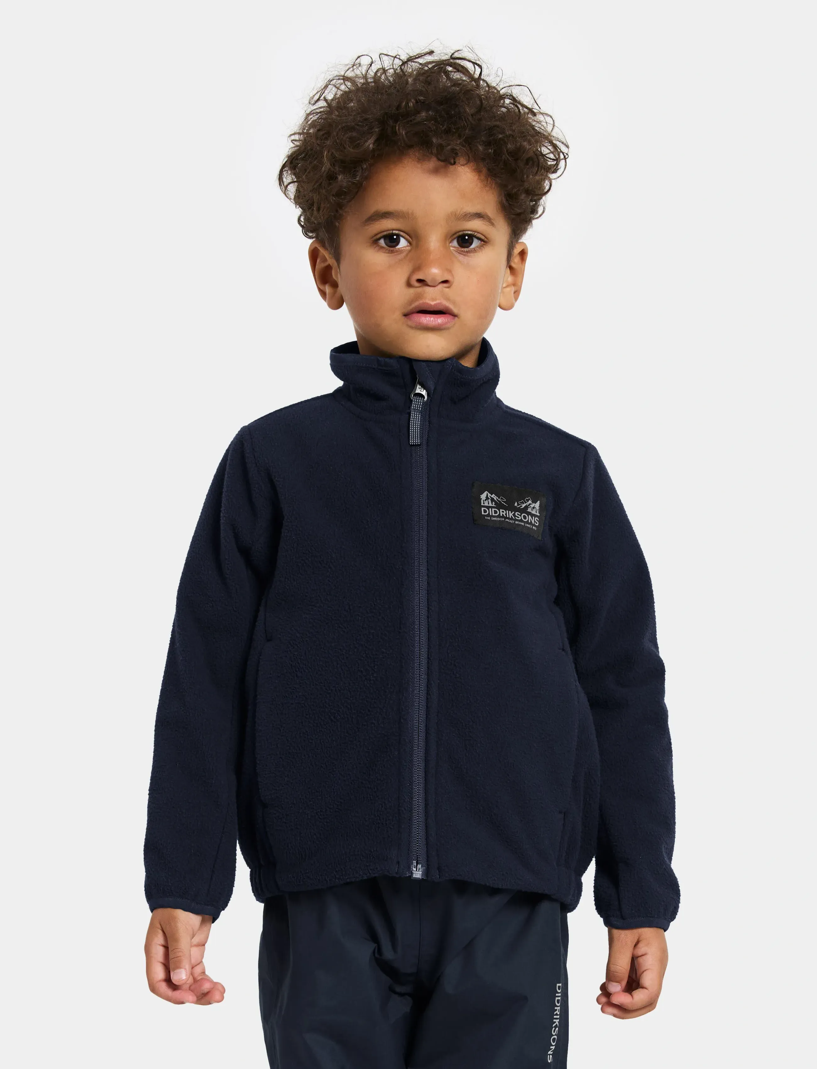 Didriksons Muskot Windproof Kids' Jacket - Fleece - DARK NIGHT BLUE / navy