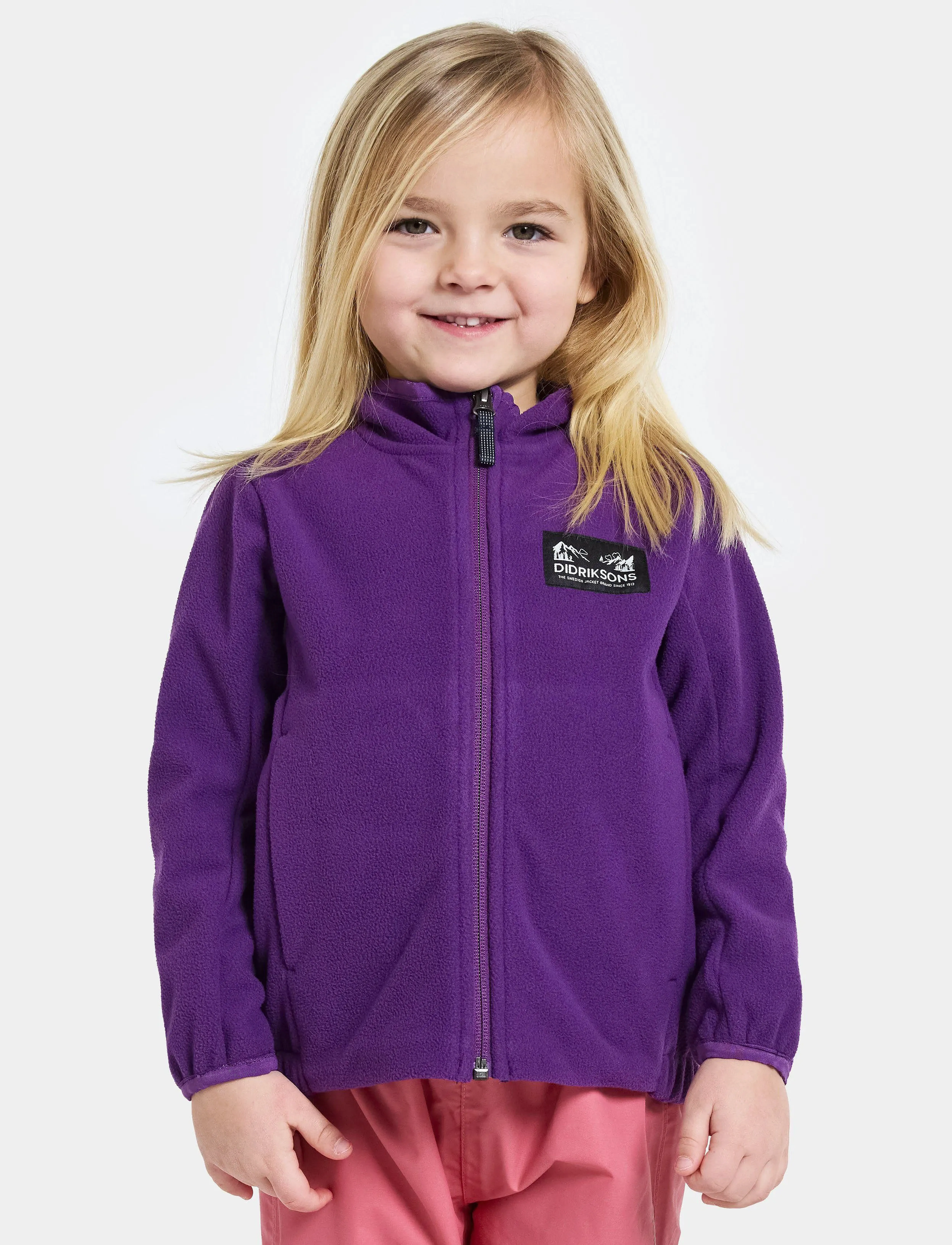 Didriksons Muskot Windproof Kids' Jacket - Fleece - ROYAL PURPLE / purple