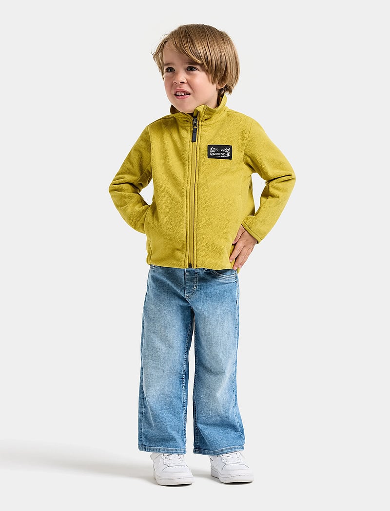 Didriksons - Muskot Windproof Kids' Jacket - isolerede jakker - yellow pollen - 3
