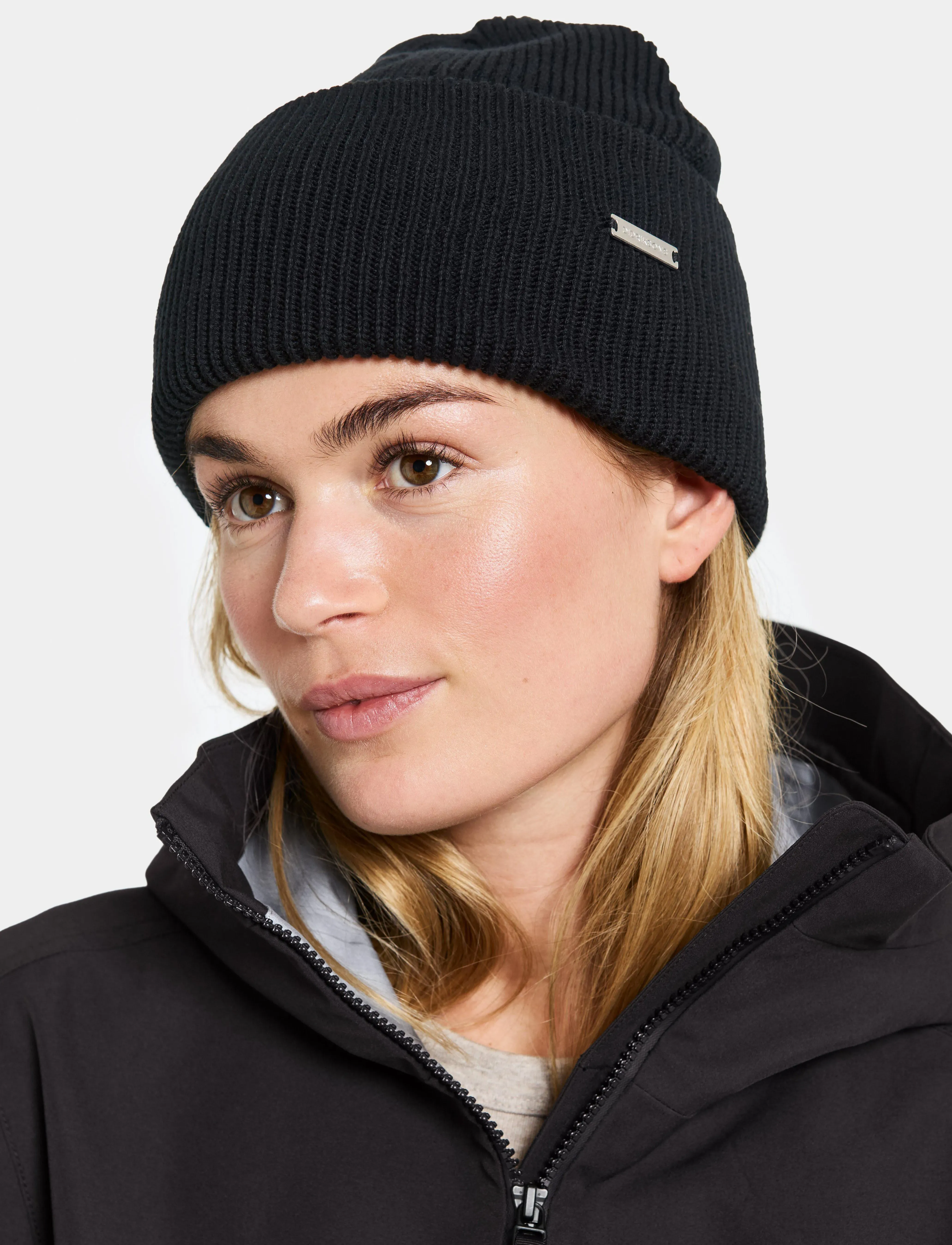 Didriksons River Beanie, One Size, Headwear, Schwarz - Beanies, Frauen