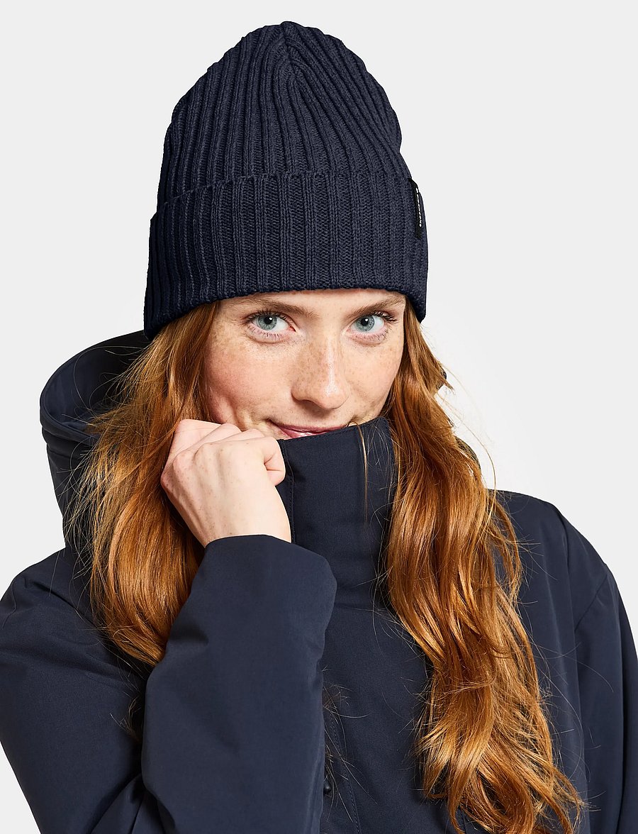 Didriksons - Laken Beanie - hverdags stil - dark night blue - 0
