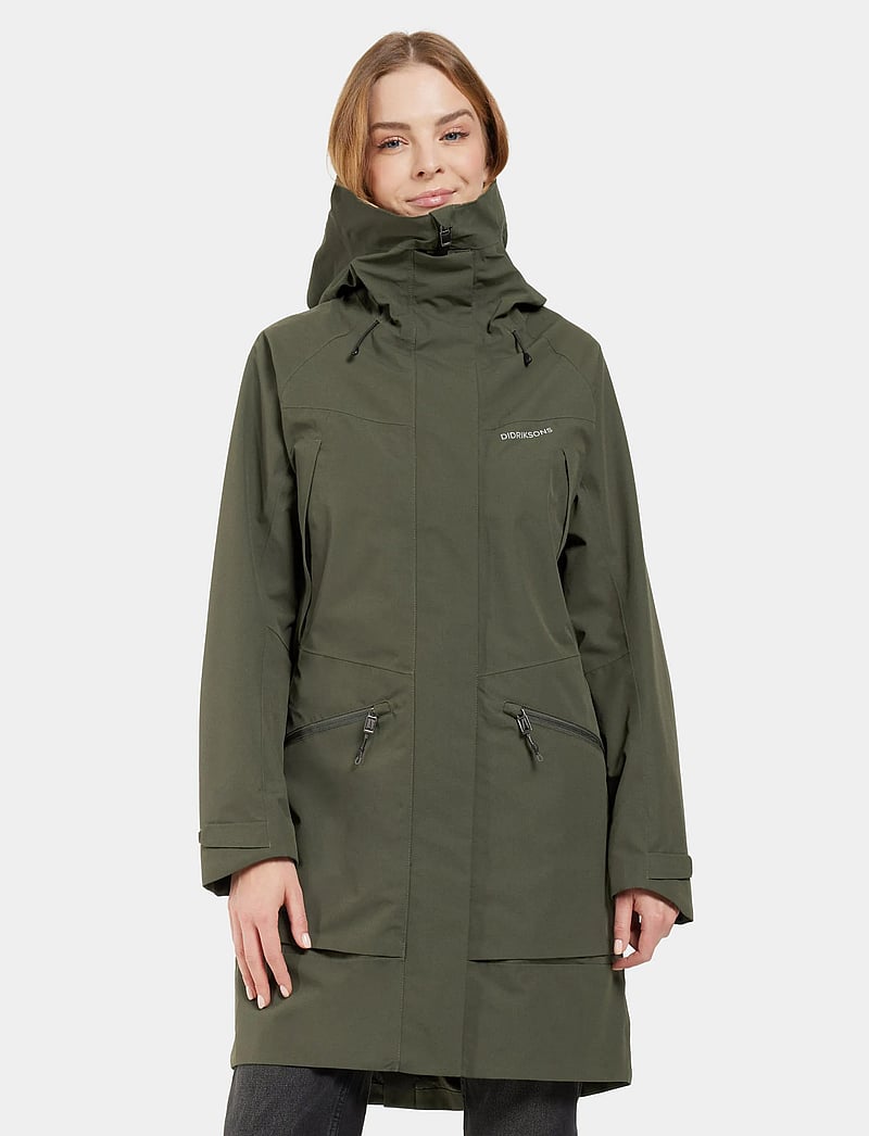 Didriksons - Ilma Parka - jacken - deep green - 0